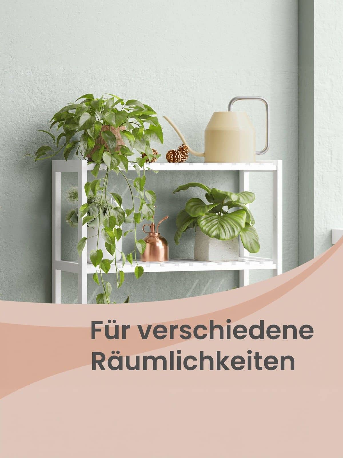 4-stöckiges Bambusregal, Aufbewahrungsregal, vielseitige