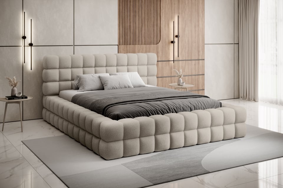 Detroit Polsterbett 140/160/180 x200 cm mit Stauraum und Metallrahmen Detroit Polsterbett 140/160/180 x200 cm mit Stauraum und Metallrahmen