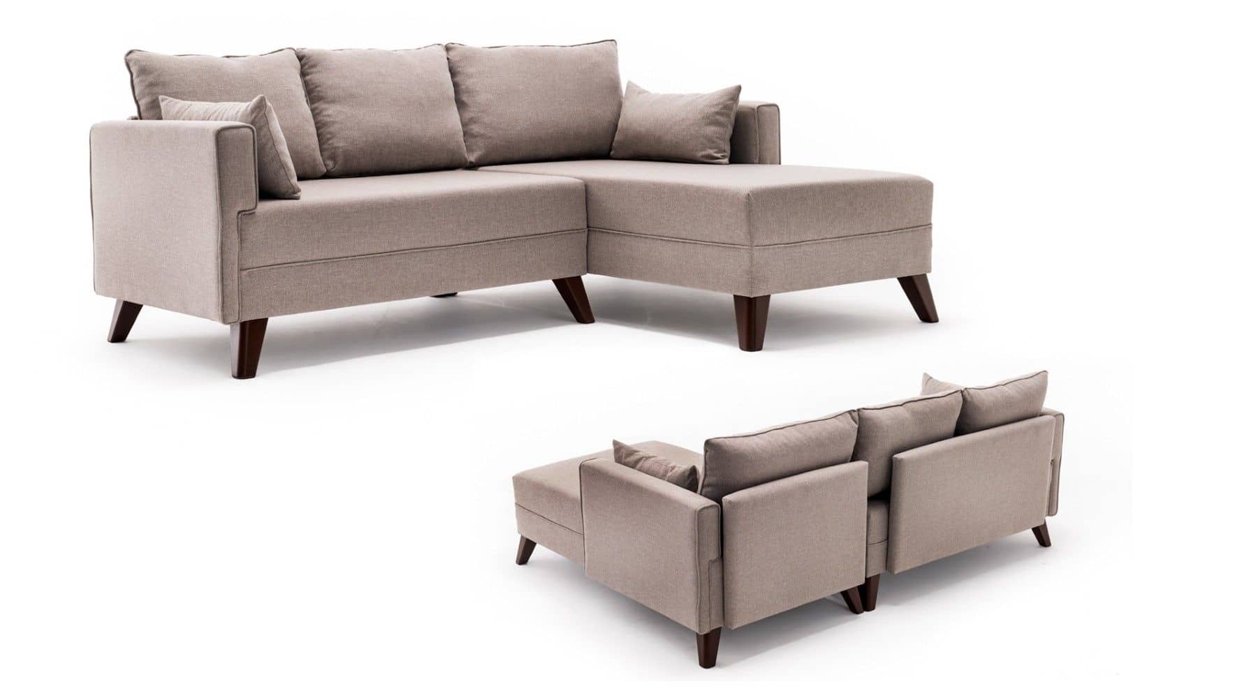 Kleines Bella Ecksofa mit Hocker – Die perfekte Lösung für kleine Räume Kleines Bella Ecksofa mit Hocker – Die perfekte Lösung für kleine Räume