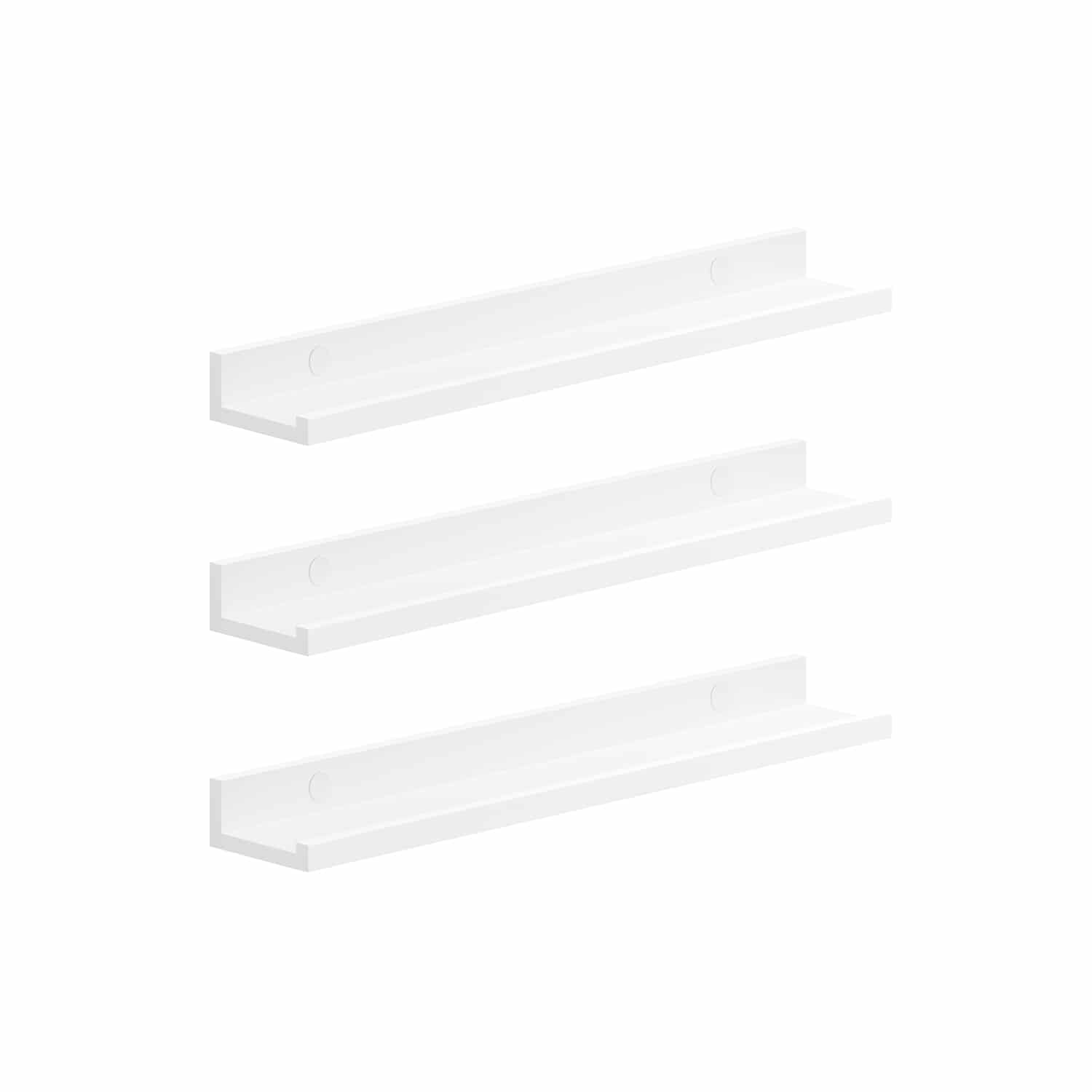 3er Set Wandregal 60 cm breit weiß-LWS061W01 3er Set Wandregal 60 cm breit weiß-LWS061W01