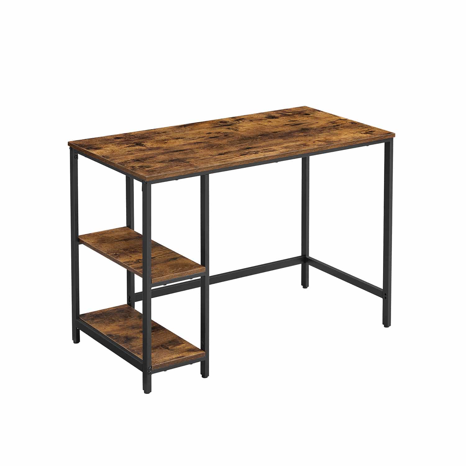 Industrie-Look Schreibtisch mit 2 Ablagen-LWD046B01 Industrie-Look Schreibtisch mit 2 Ablagen-LWD046B01