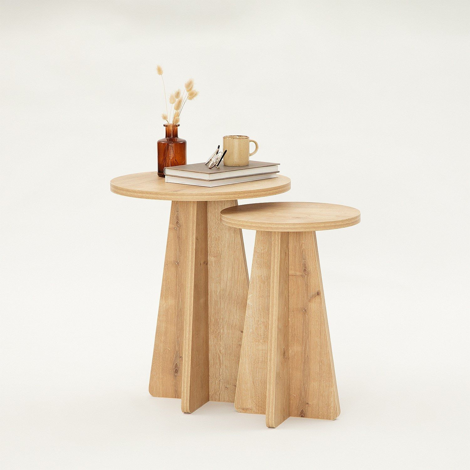 Mushroom - Sapphire Eiche - 2er Satztisch