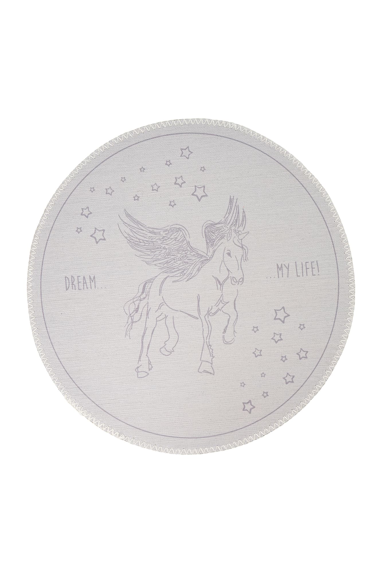 Teppich Bambini 200 Grau Ø 160cm RUND | Kinderteppich | Flachflor Teppich Bambini 200 Grau Ø 160cm RUND | Kinderteppich | Flachflor