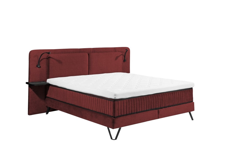 Milazzo_Aphrodite_frei_Chiati Genuss in Chianti: Entdecken Sie das ED Exciting Design Boxspringbett Milazzo in verführerischem Aphrodite Chianti – Mit 9-Zonen-Tonnentaschenfederkern und Wireless Charging