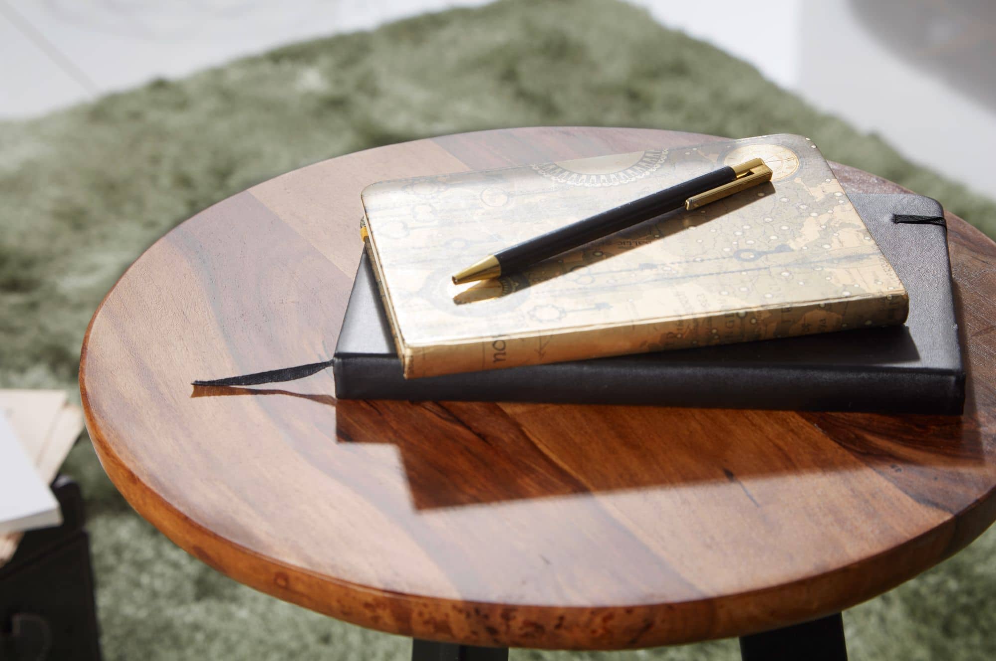 Beistelltisch 35 x 45 x 35 cm WL5.664 Sheesham Holz Metall Couchtisch Beistelltisch 35 x 45 x 35 cm WL5.664 Sheesham Holz Metall Couchtisch