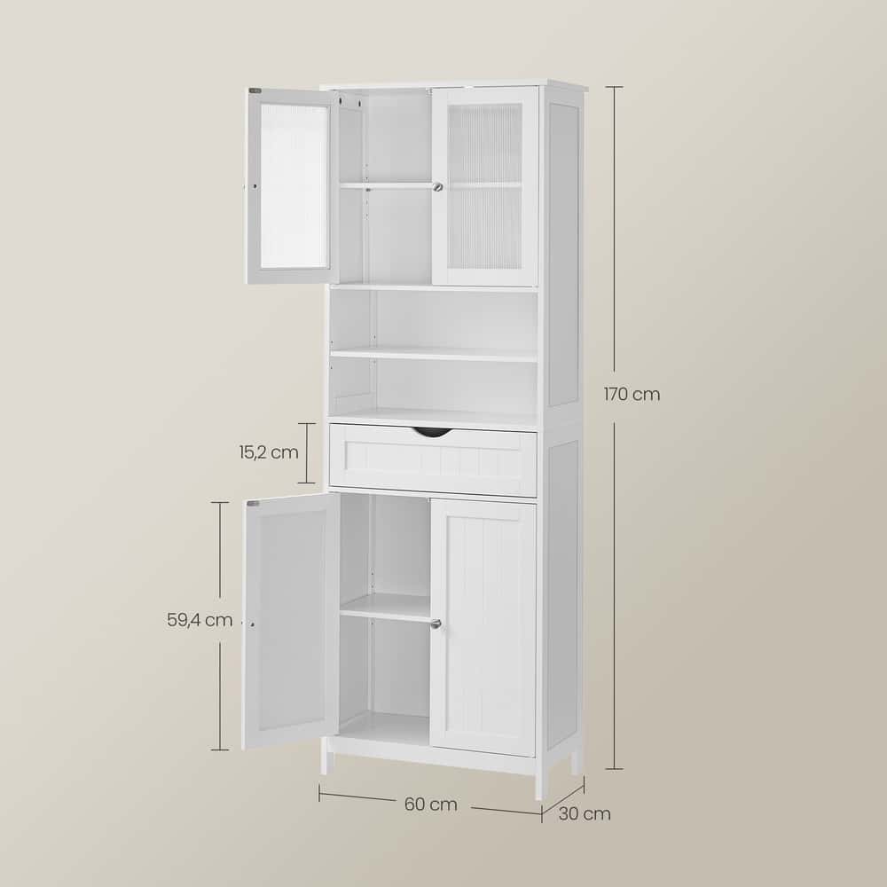 Badezimmerschrank mit verstellbaren Ablagen, Badschrank, Aufbewahrungsschrank Badezimmerschrank mit verstellbaren Ablagen, Badschrank, Aufbewahrungsschrank