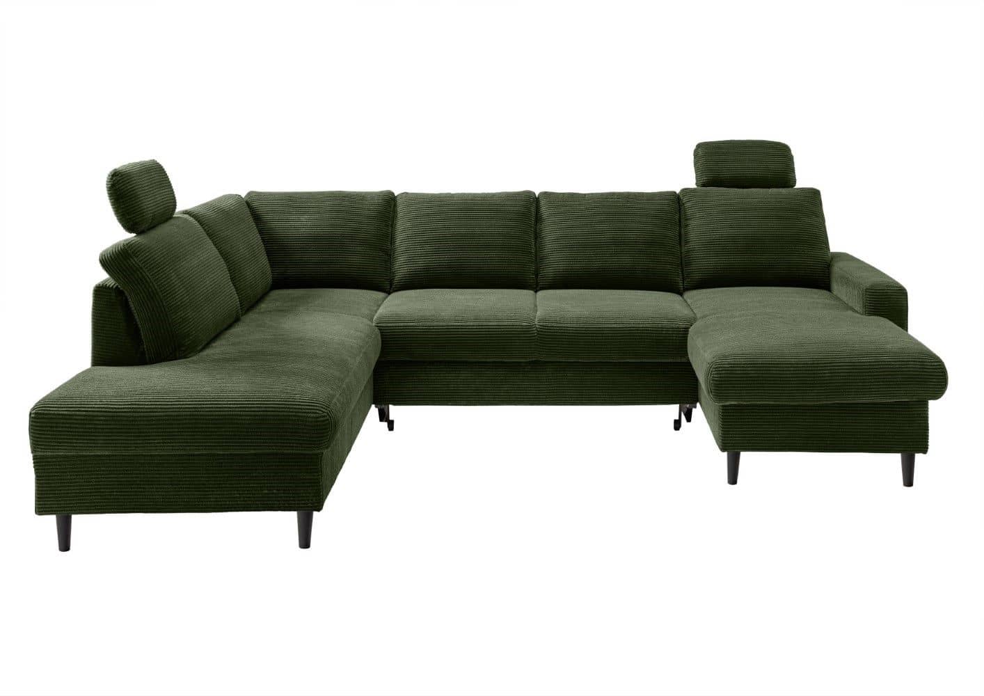 Wohnlandschaft Passo Cord mit Schlaffunktion – Benformato