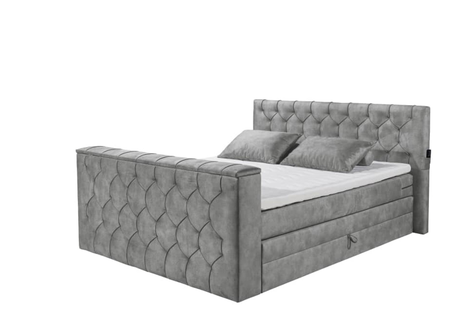 Boxspringbett Springdale - motorisierter TV-Halterung, geräumigem Bettkasten und Duo-Wendematratze H3/H4 - ED Exciting Design Boxspringbett Springdale - motorisierter TV-Halterung, geräumigem Bettkasten und Duo-Wendematratze H3/H4 - ED Exciting Design