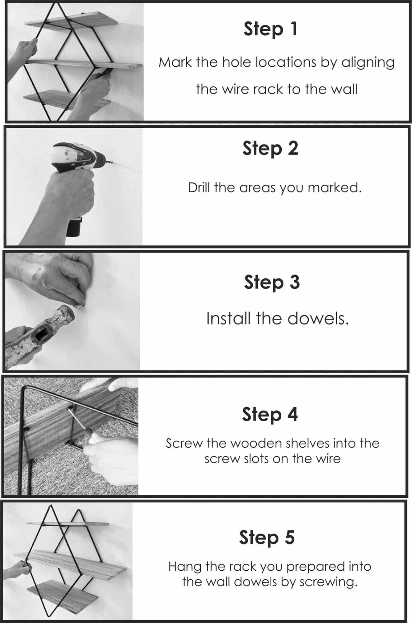 Wr007 - Holz Wandregal