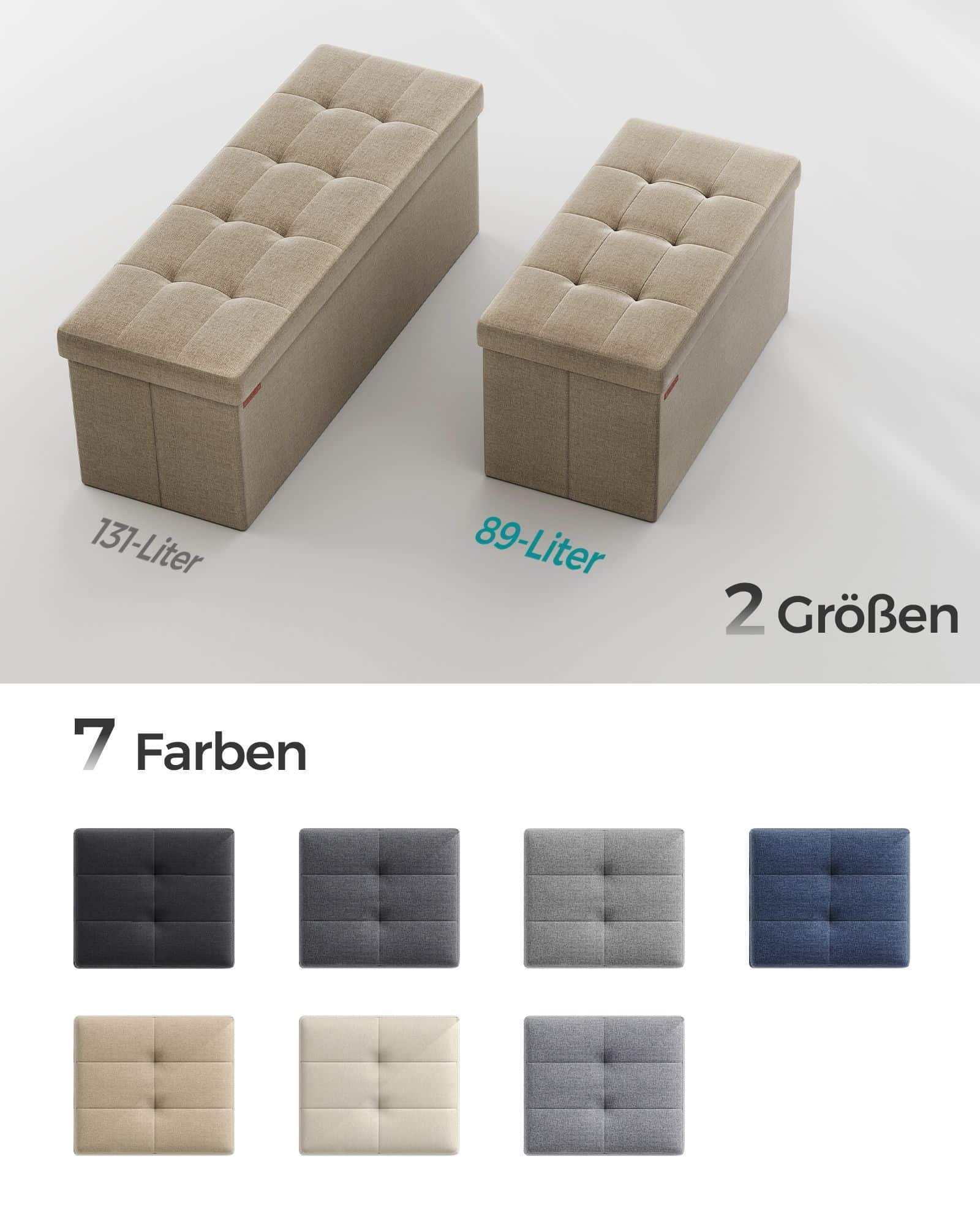 Sitzbank mit Stauraum schwarz Sitzbank mit Stauraum schwarz