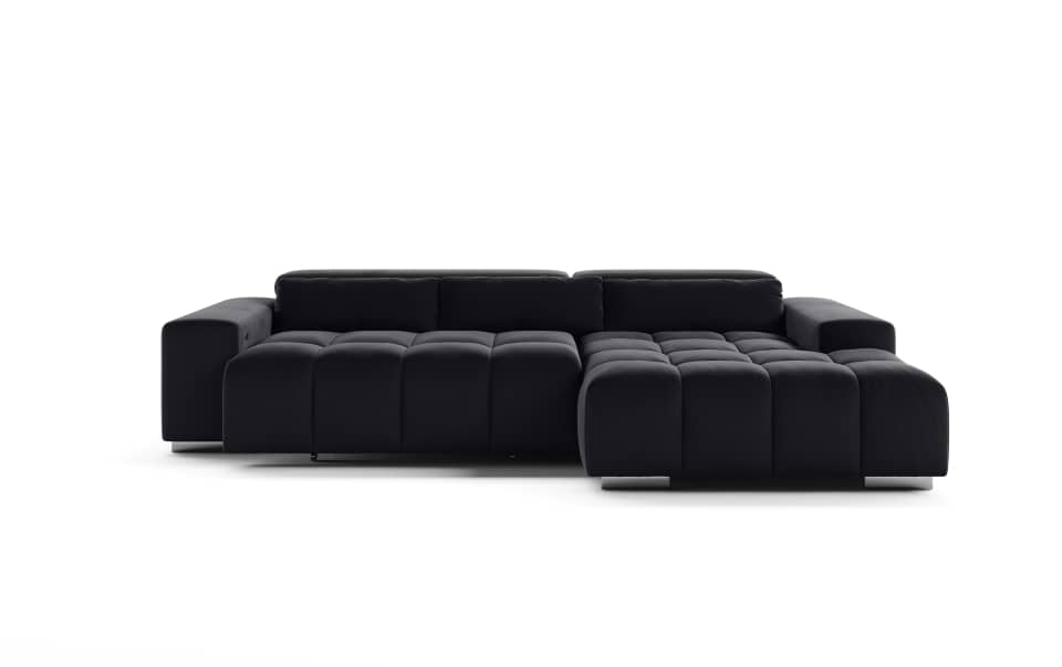 Cotta Sofa Orion – Modernes Komfortsofa Farbe Schwarz mit elektrischem Sitzvorschub und verstellbaren Kopflehnen Cotta Sofa Orion – Modernes Komfortsofa Farbe Schwarz mit elektrischem Sitzvorschub und verstellbaren Kopflehnen