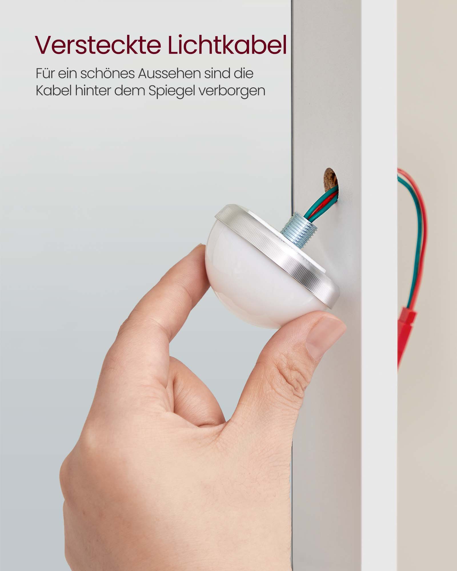 Schminktisch mit LED-Beleuchtung modern weiß Schminktisch mit LED-Beleuchtung modern weiß