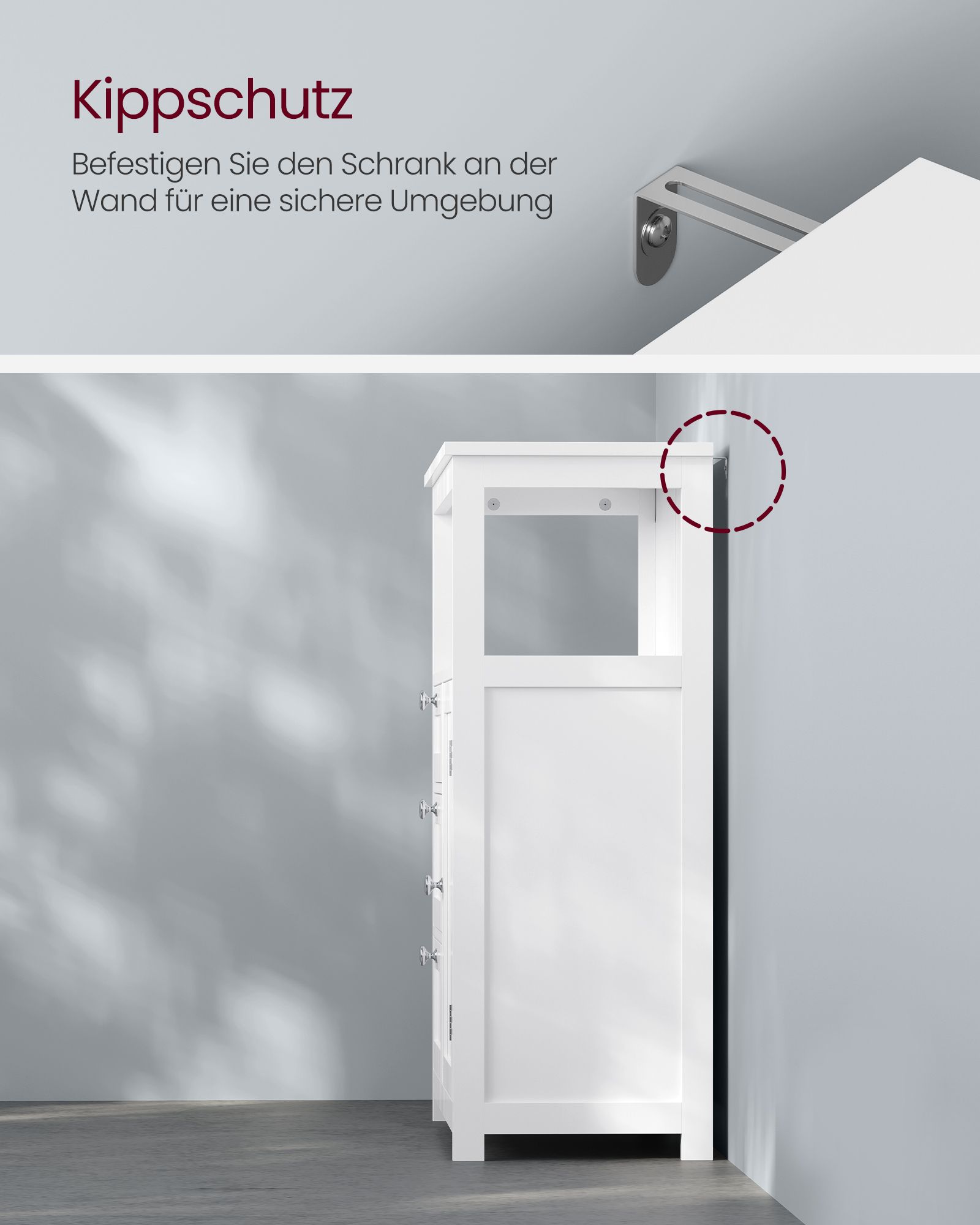 Badezimmerschrank 30 x 60 x 80 cm mit 3 Schubladen Badezimmerschrank 30 x 60 x 80 cm mit 3 Schubladen