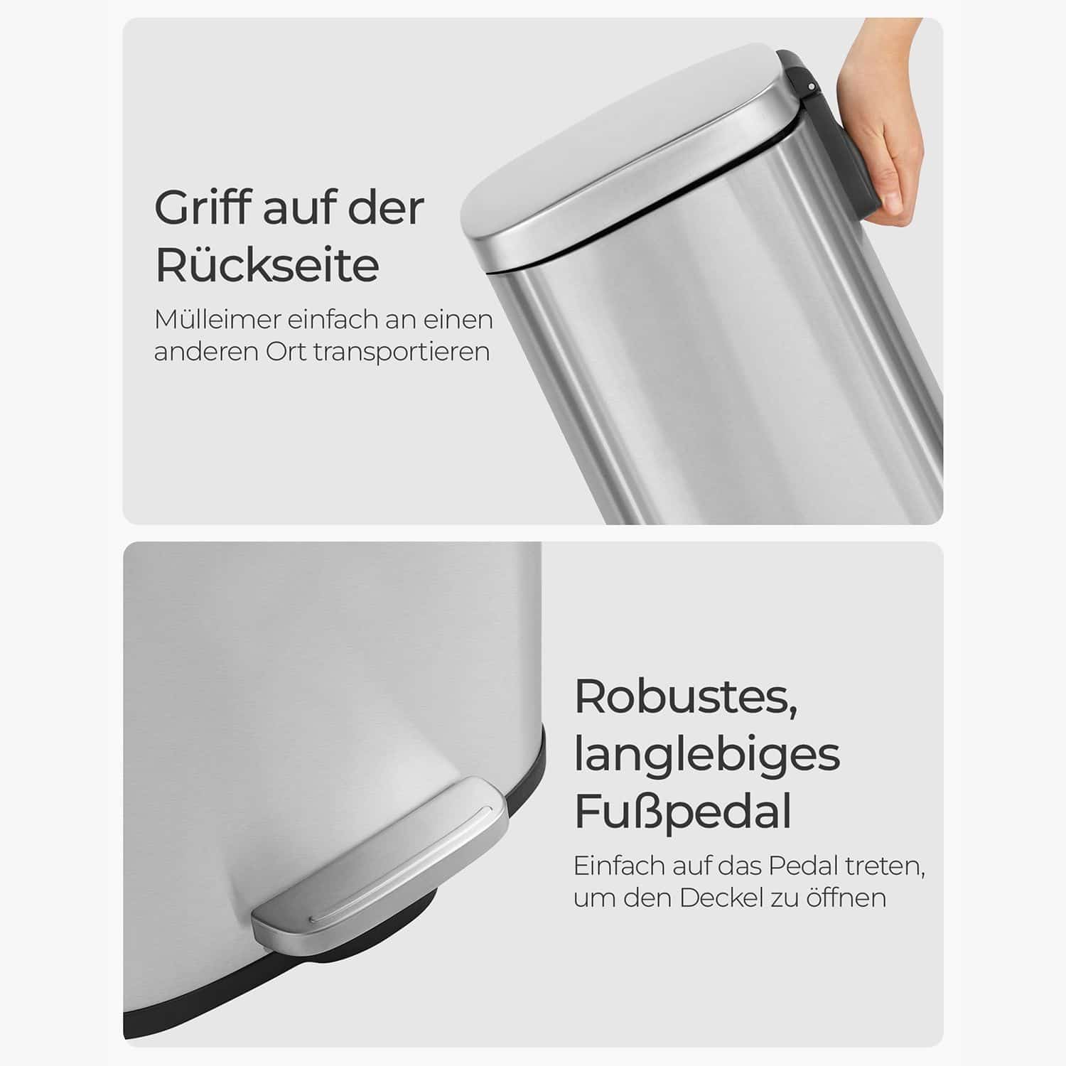 Mülleimer 30 L Edelstahl Mülleimer 30 L Edelstahl