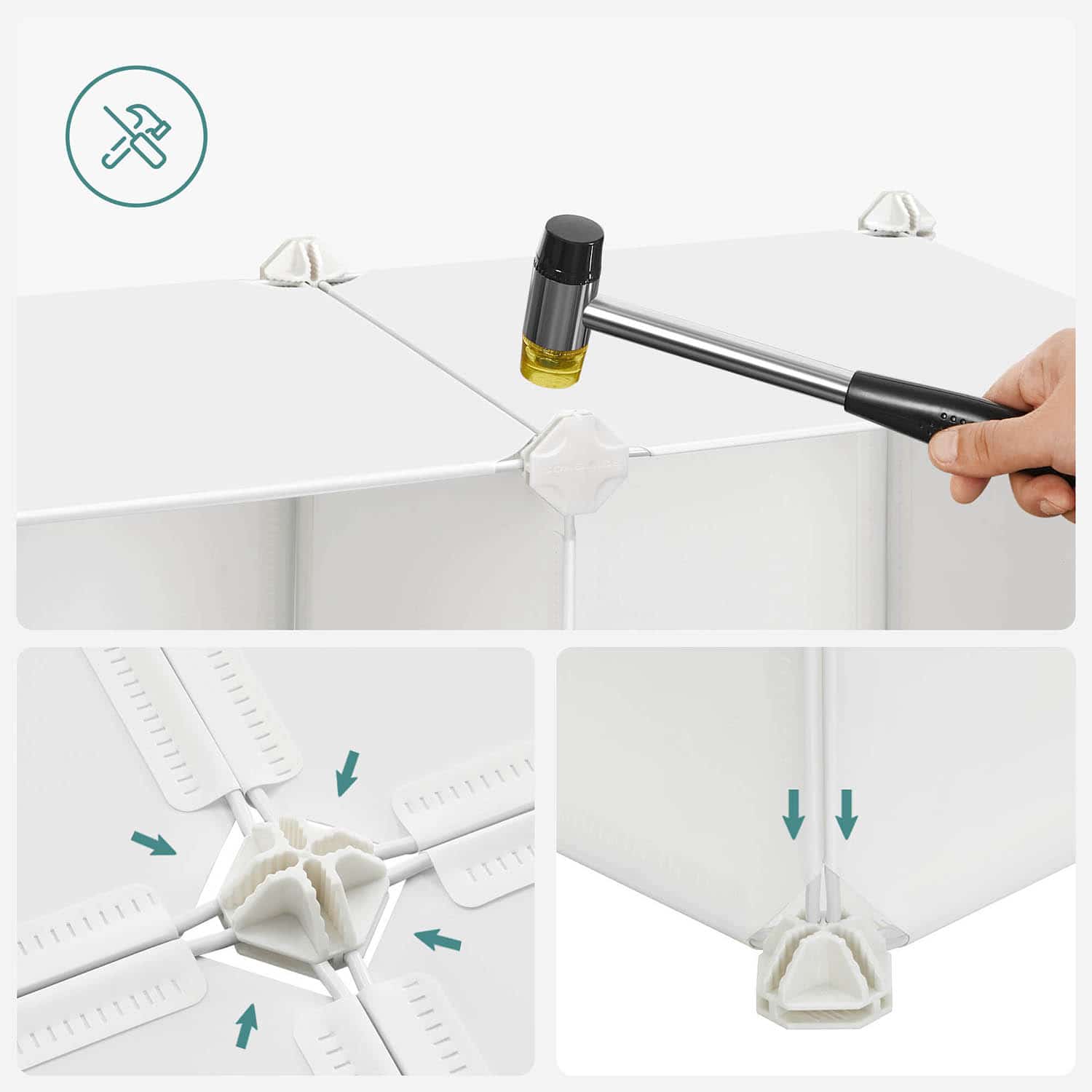 Nachttisch mit 2 Schubladen-LPC906W01 Nachttisch mit 2 Schubladen-LPC906W01