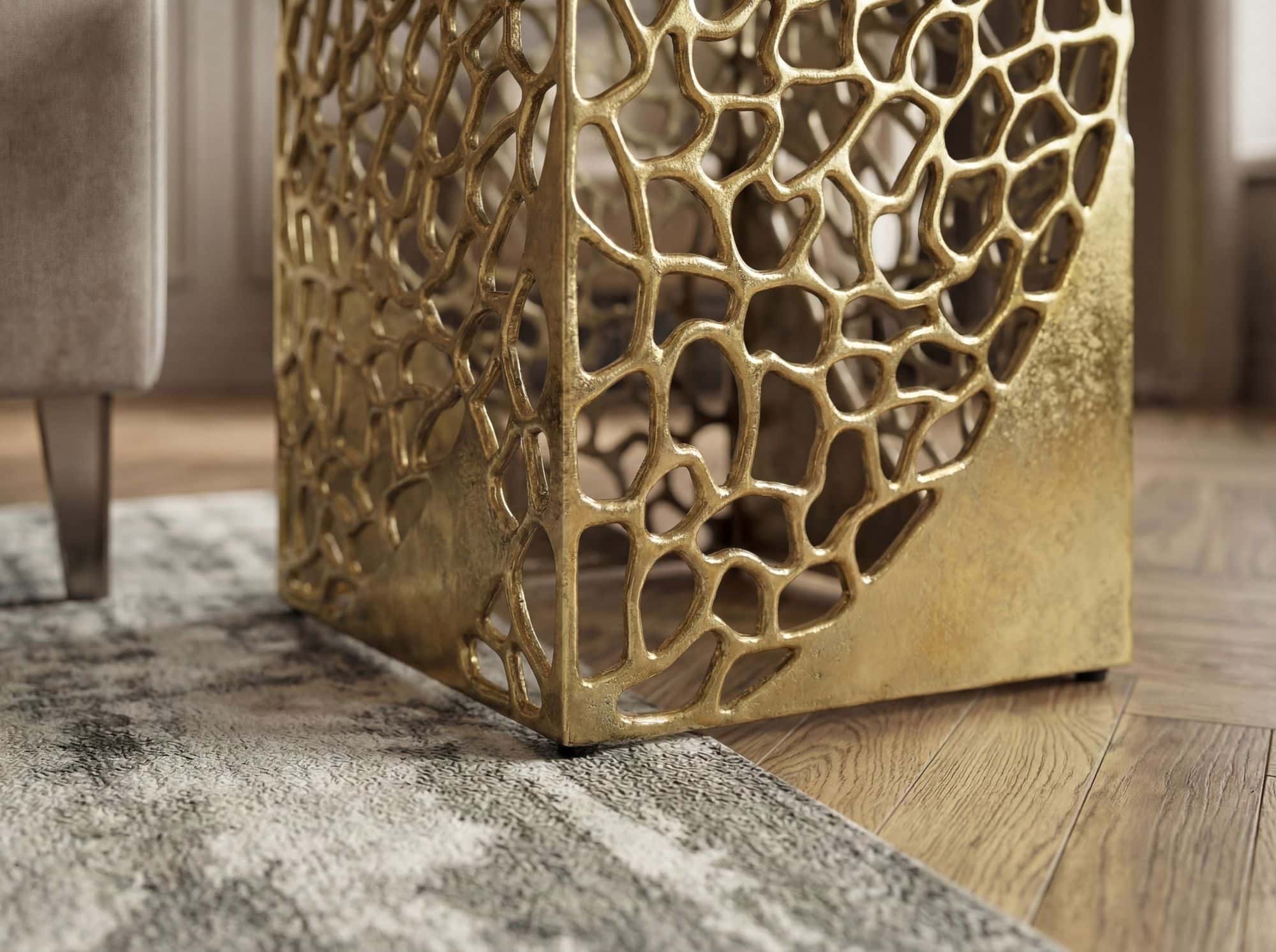 2er Set Beistelltisch Aluminium Gold - Design Couchtisch Set - Metalltisch Wohnzimmertisch modern Alu - Sofatisch quadratisch Metall - Loungetisch Set Satztisch Handmade 2er Set Beistelltisch Aluminium Gold - Design Couchtisch Set - Metalltisch Wohnzimmertisch modern Alu - Sofatisch quadratisch Metall - Loungetisch Set Satztisch Handmade