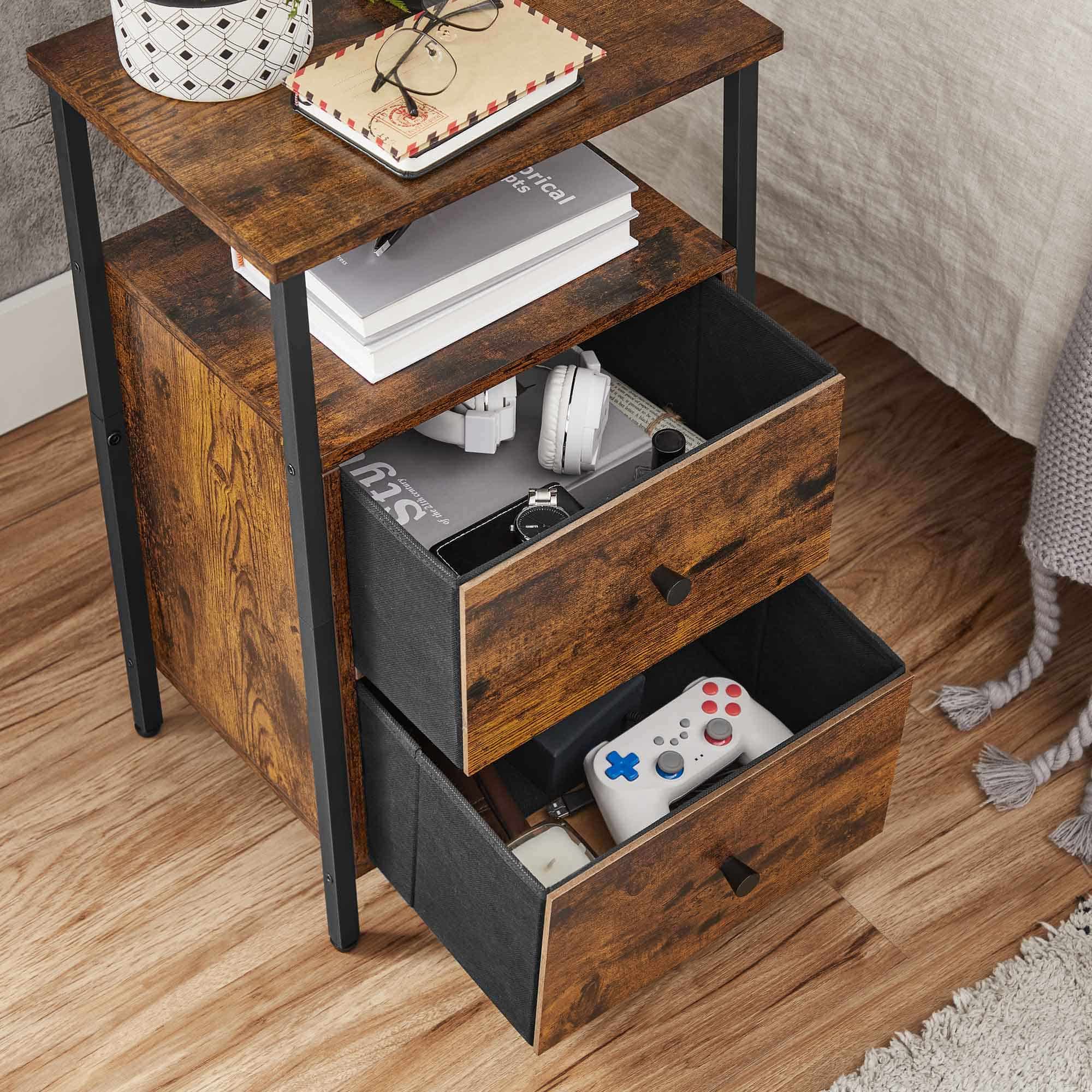 Nachttisch mit 2 Schubladen-B34LET521B01