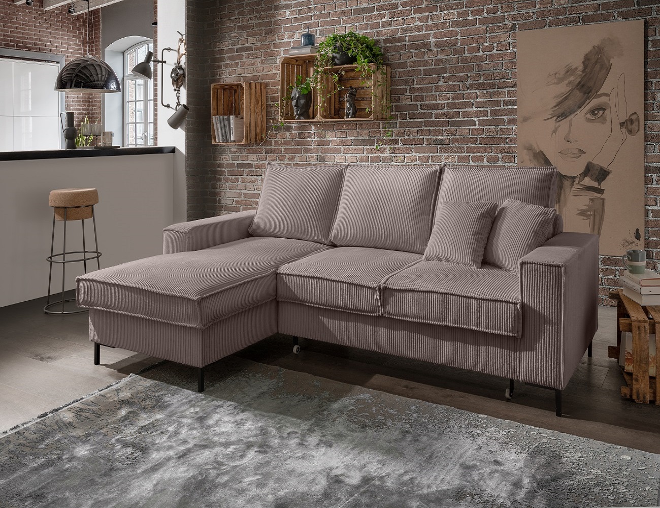 Ecksofa Rom – Die Wohlfühloase mit Schlaffunktion Ecksofa Rom – Die Wohlfühloase mit Schlaffunktion