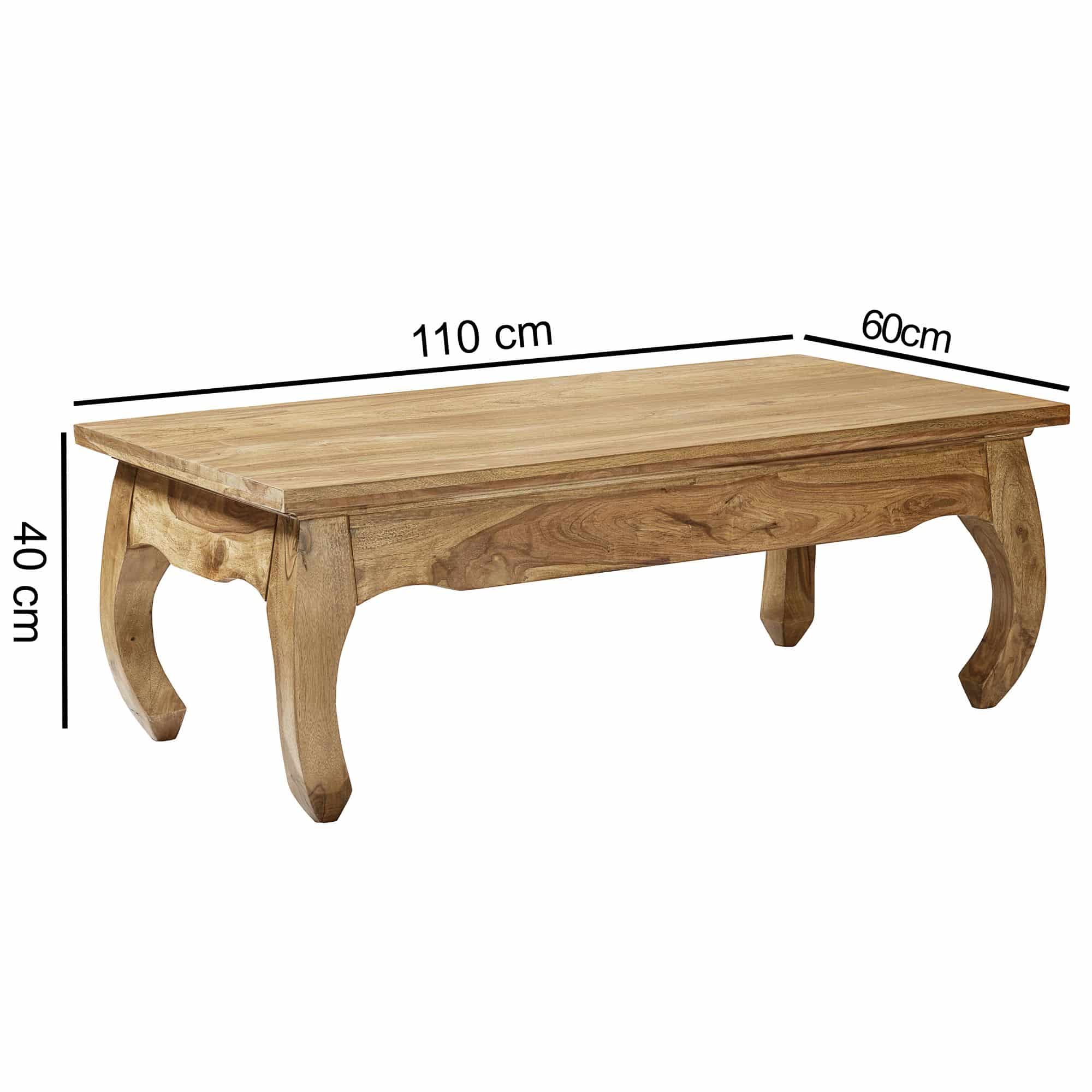 Couchtisch Massiv-Holz Akazie 110 cm breit Wohnzimmer-Tisch Design Natur-Produkt Landhaus-Stil Beistelltisch Couchtisch Massiv-Holz Akazie 110 cm breit Wohnzimmer-Tisch Design Natur-Produkt Landhaus-Stil Beistelltisch