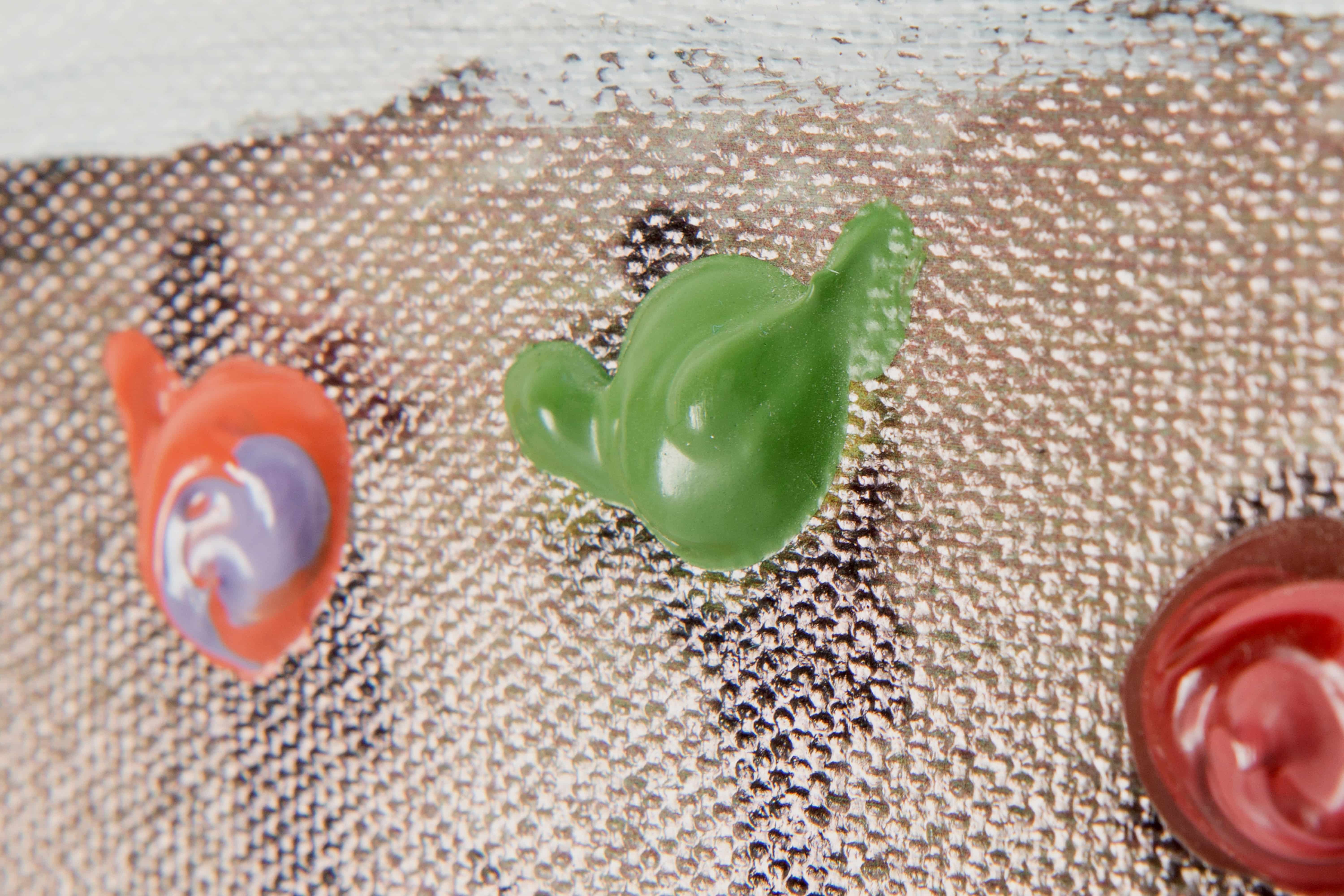 Öl-Wandbild Menschengruppe 100cm x 100cm Öl-Wandbild Menschengruppe 100cm x 100cm