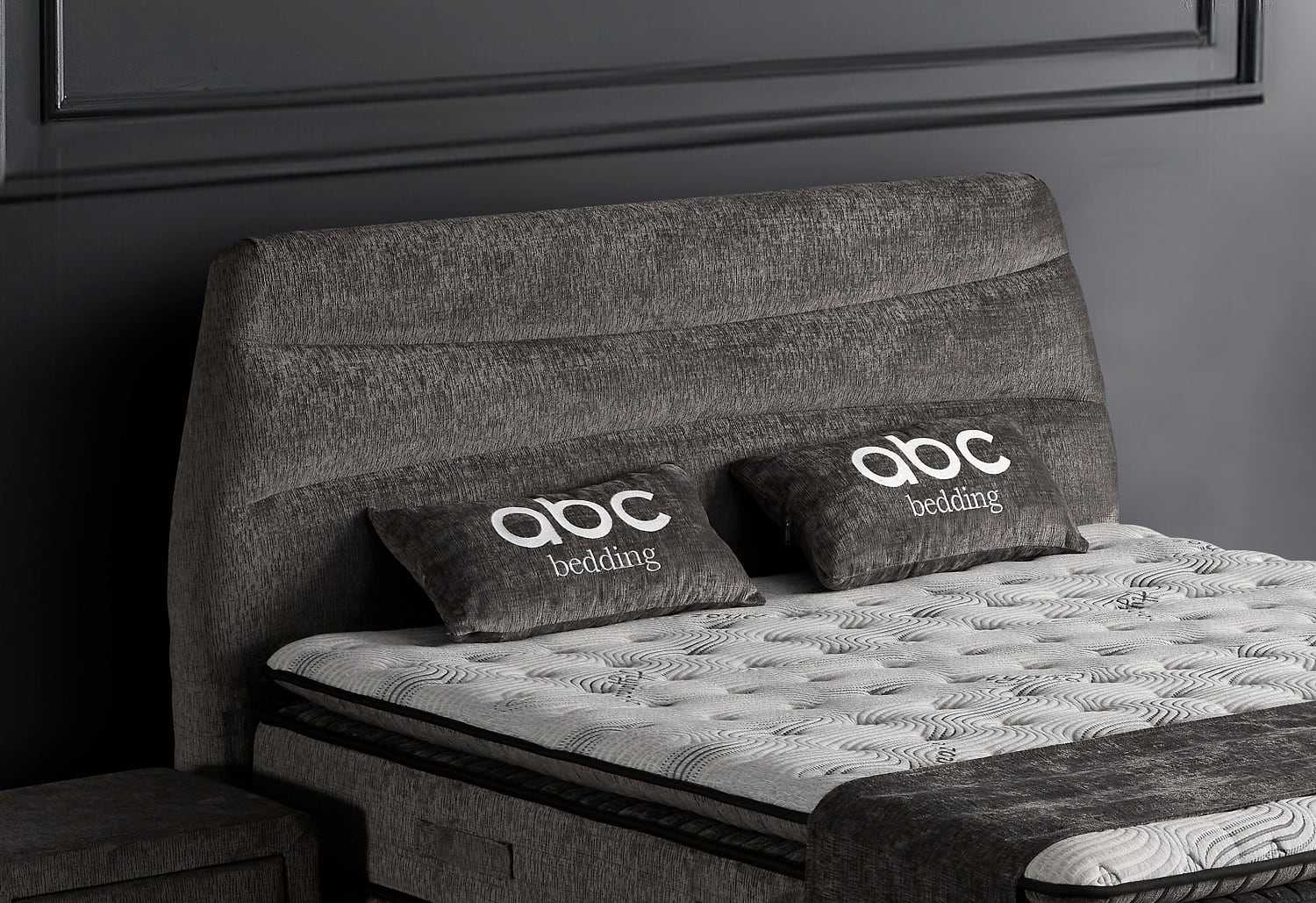 Boxspringbett Carlos in grau 140 x 200 - ABC Bedding Boxspringbett Carlos in grau 140 x 200 - ABC Bedding