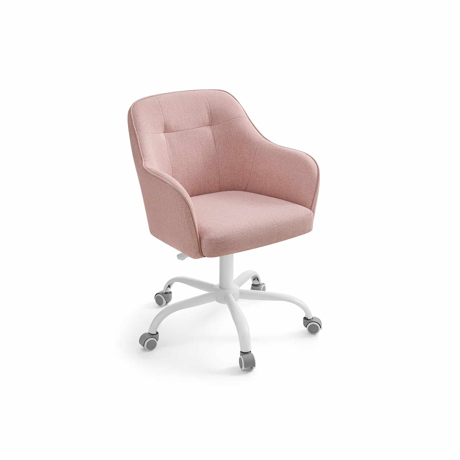 Homeoffice Stuhl höhenverstellbar atmungsaktiver Stoff rosa-B34OBG019P01 Homeoffice Stuhl höhenverstellbar atmungsaktiver Stoff rosa-B34OBG019P01