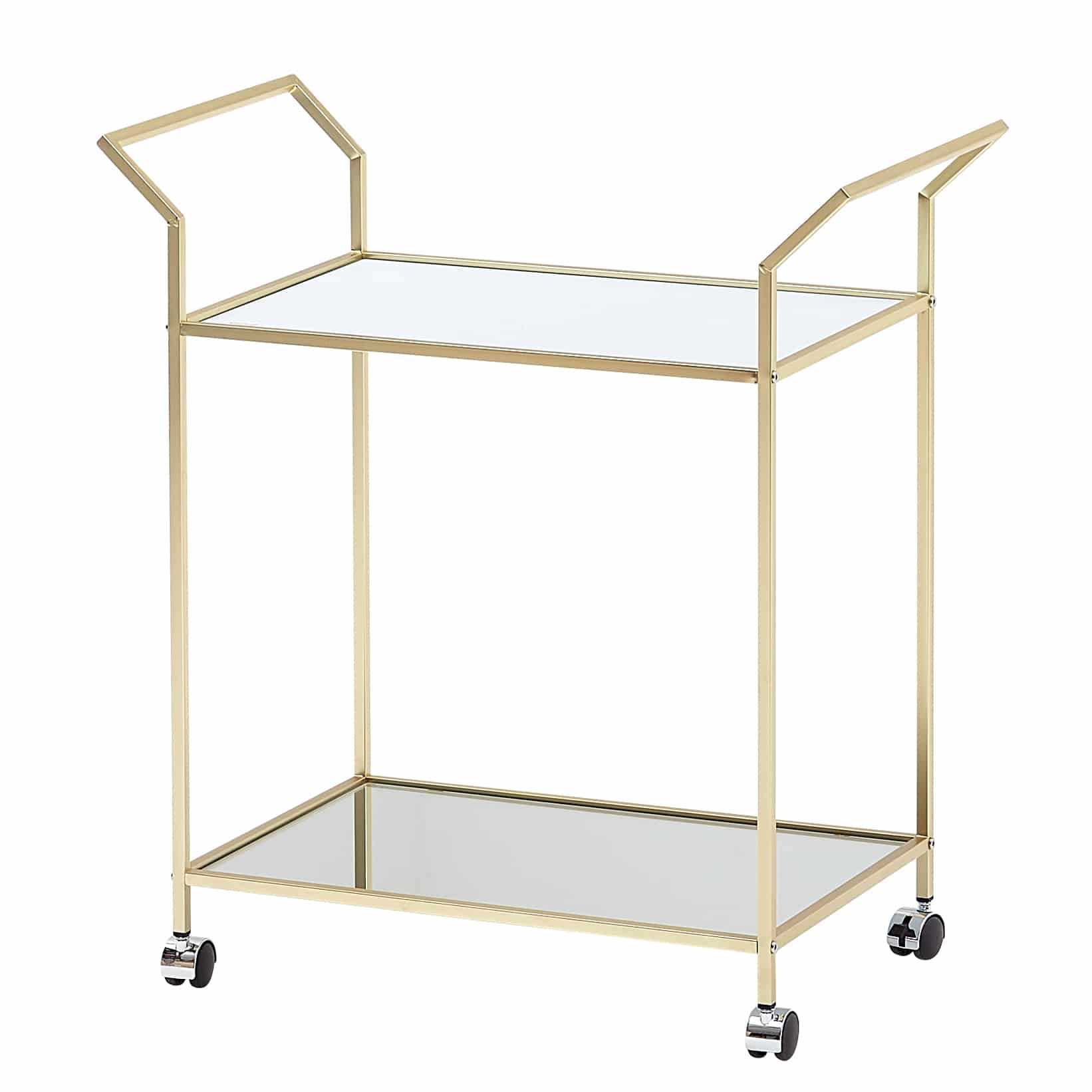 64458-Wohnling-Servierwagen-gold-71x37x78-5-cm-WL6-505-WL6-505_6 Design Servierwagen Gold 73x78x37 cm Küchenwagen Glas / Metall