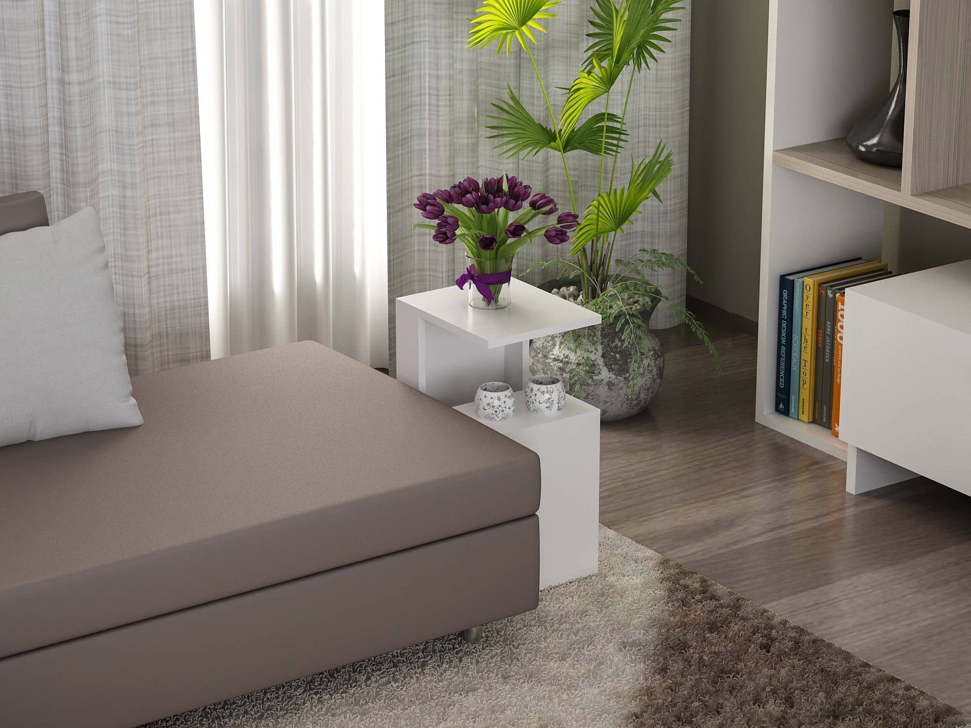 Sister - weiß - Beistelltisch Sister - weiß - Beistelltisch