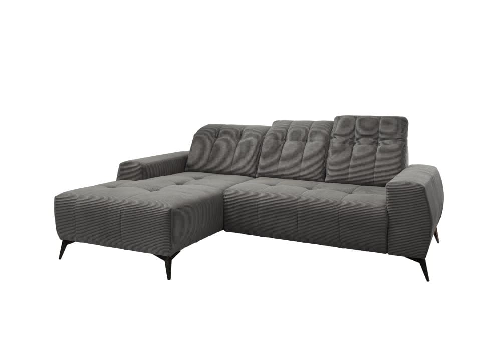 Ecksofa Sano von Benformato - Hochwertiges Cordsofa mit Elektrofunktion und verstellbaren Kopflehnen Ecksofa Sano von Benformato - Hochwertiges Cordsofa mit Elektrofunktion und verstellbaren Kopflehnen