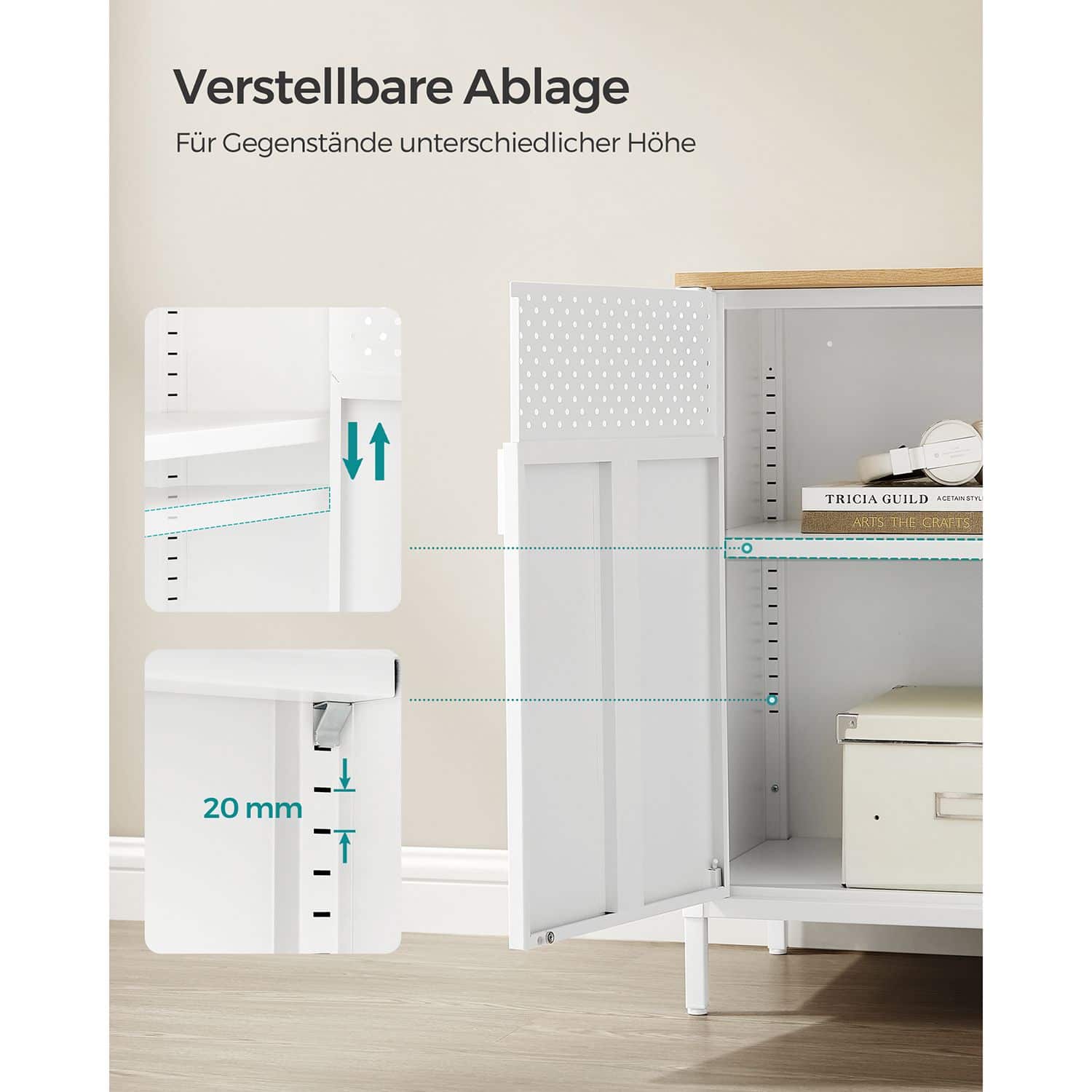 Aufbewahrungsschrank aus Stahl mit Löchern-LSC102W57 Aufbewahrungsschrank aus Stahl mit Löchern-LSC102W57