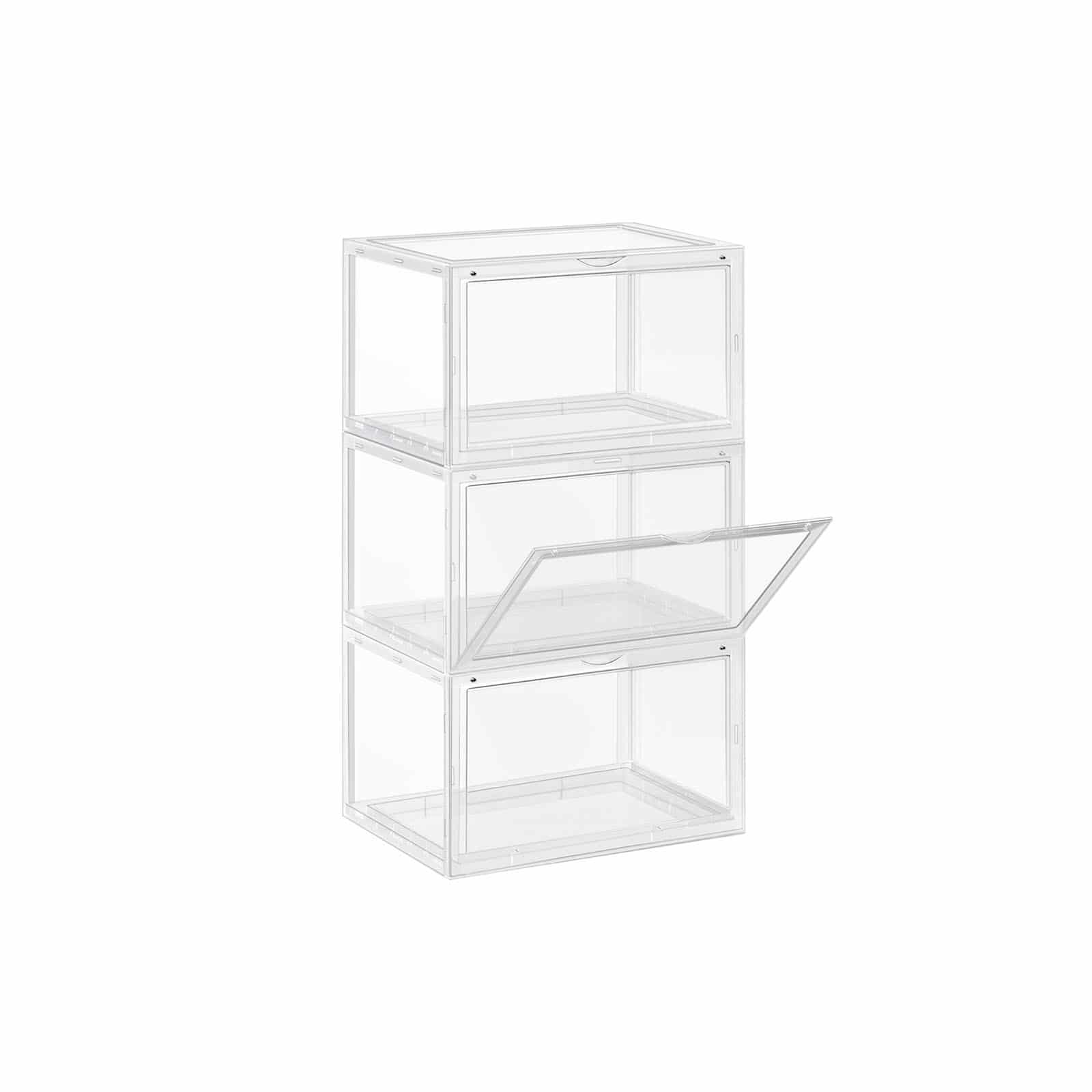 Schuhbox 3er Set transparent-LSP03CW Schuhbox 3er Set transparent-LSP03CW