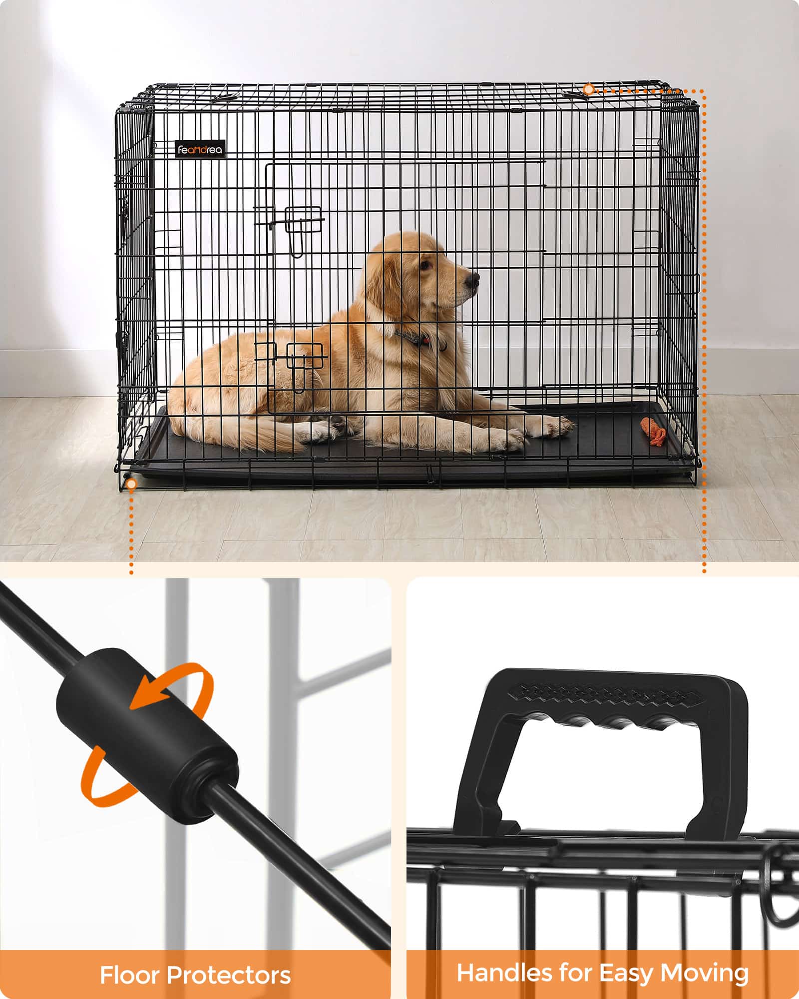 Hundekäfig XXL mit 2 Türen-B34PPD48H Hundekäfig XXL mit 2 Türen-B34PPD48H