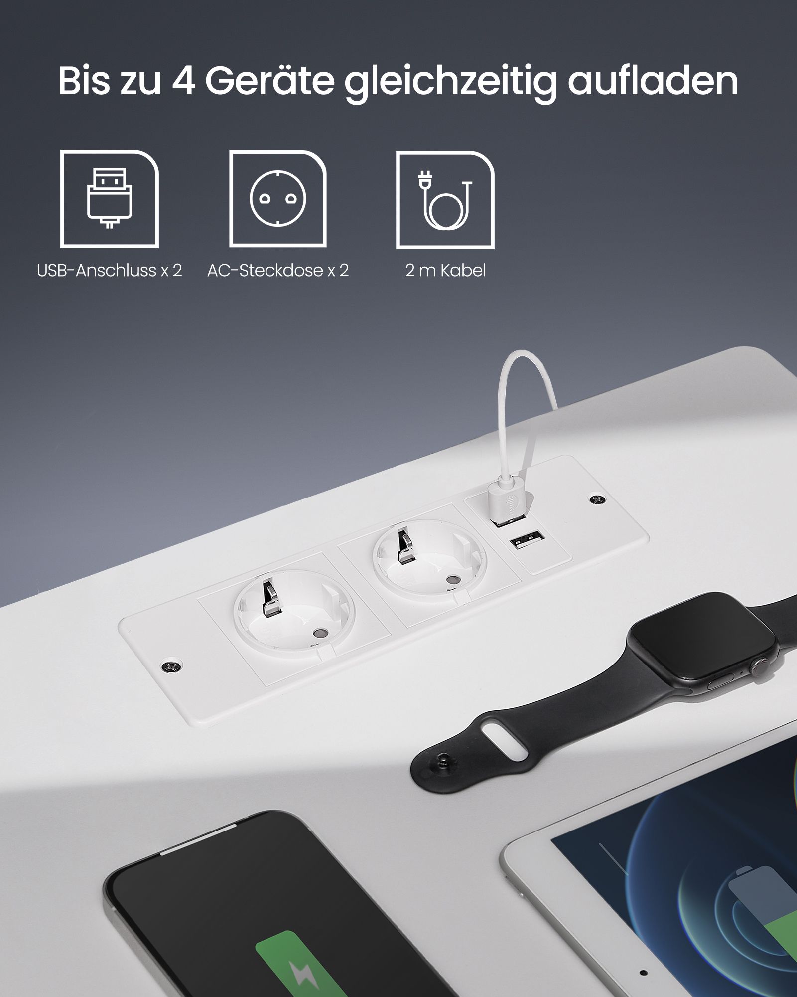 Nachttisch mit LED-Beleuchtung modern wolkenweiß Nachttisch mit LED-Beleuchtung modern wolkenweiß
