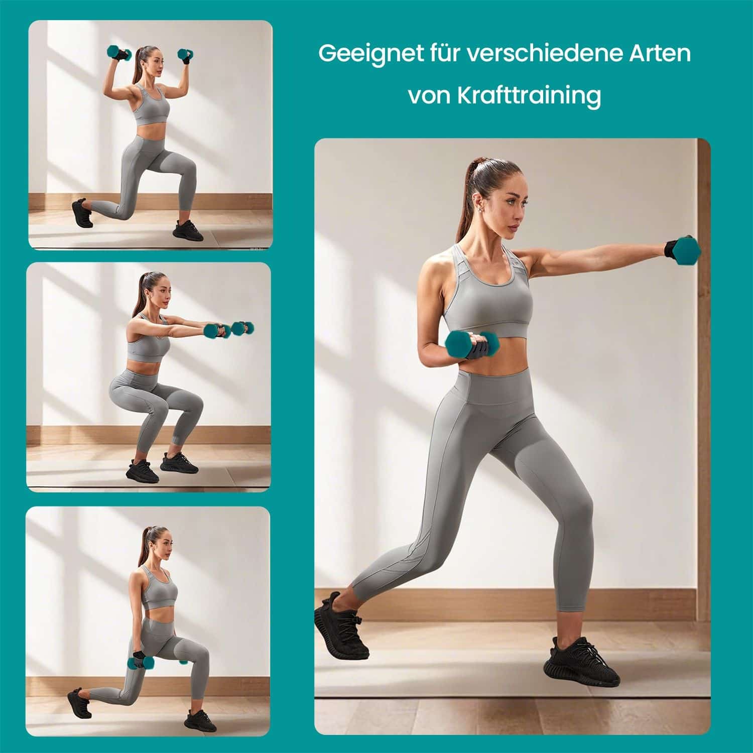 Hantel-Set, 3 Paar, 2 x 1 kg Hantel-Set, 3 Paar, 2 x 1 kg