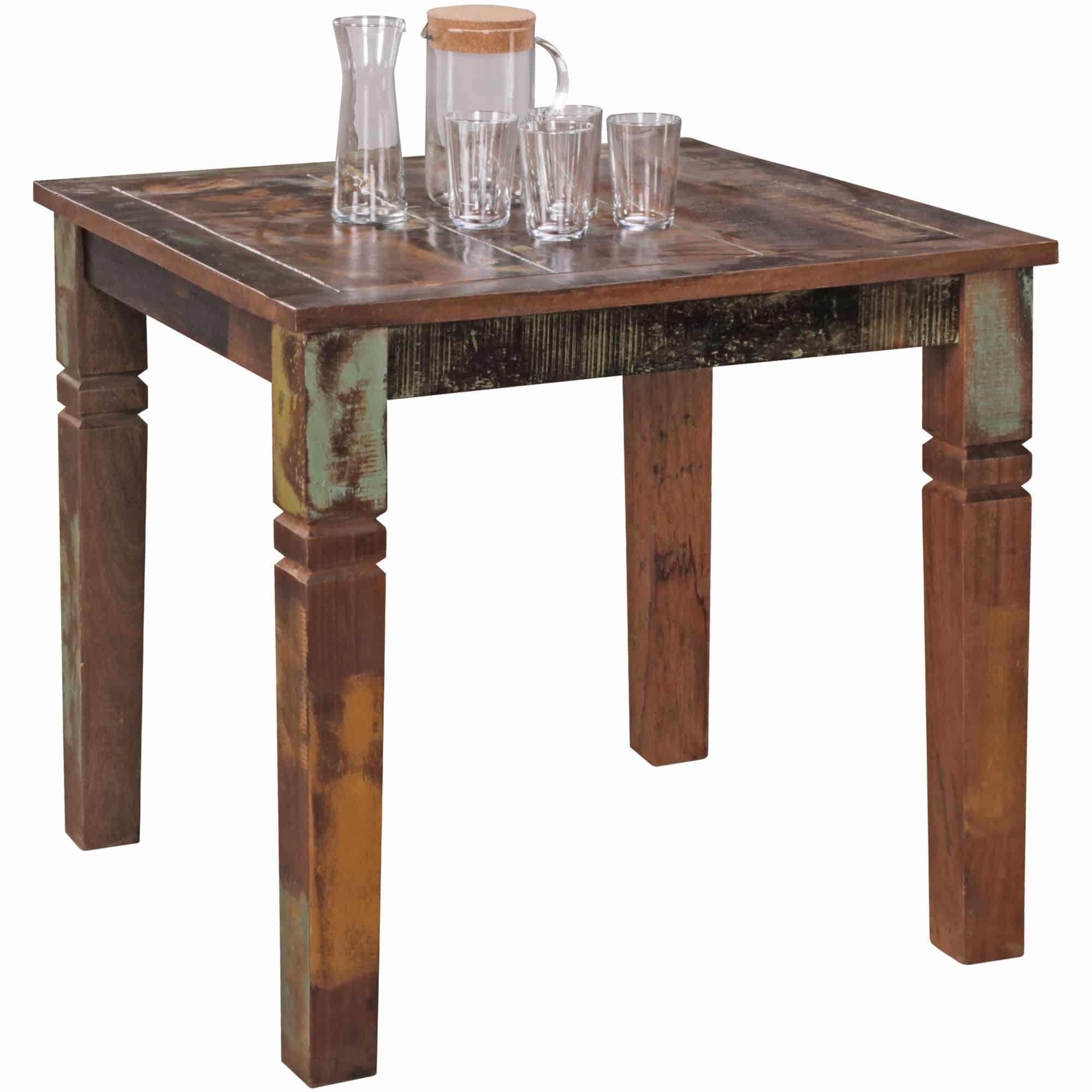 43653-WOHNLING-Esszimmertisch-DELHI-80x80x76cm-WL_2i5mScBjzgv67U Esszimmertisch KALKUTTA 80 x 80 x 76 cm Mango Shabby Chic Massiv-Holz