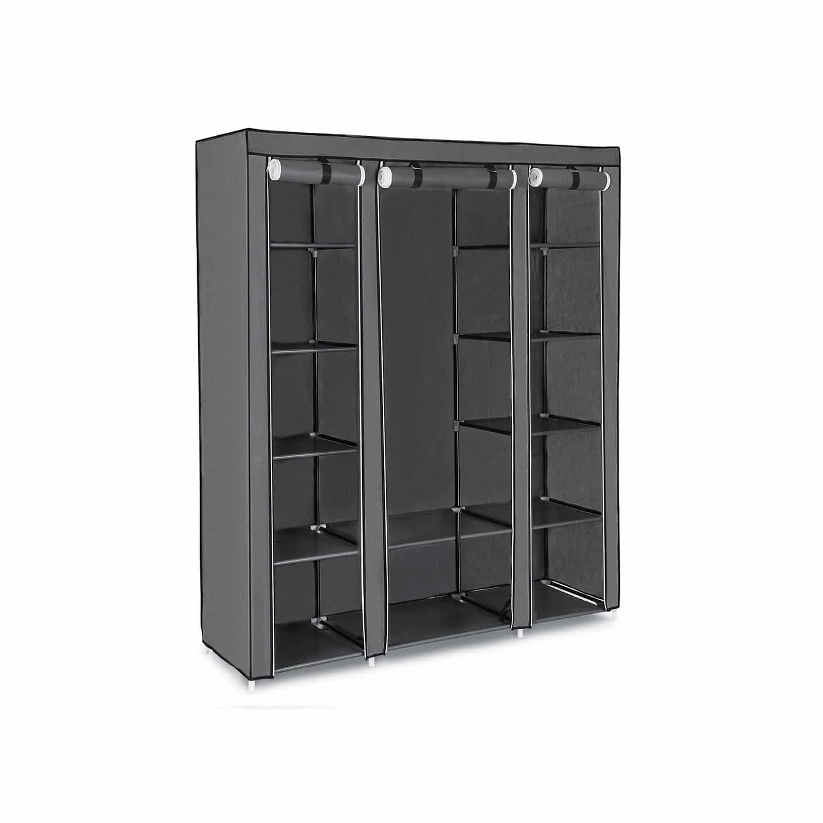 Kleiderschrank 175 x 150 cm Grau-B34LSF03G Kleiderschrank 175 x 150 cm Grau-B34LSF03G