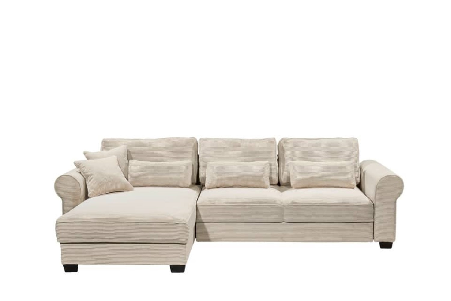 Ecksofa Angelina - Schlafsofa mit Bettkasten und Nosagfederung in Breitcord - ED Exciting Design Ecksofa Angelina - Schlafsofa mit Bettkasten und Nosagfederung in Breitcord - ED Exciting Design