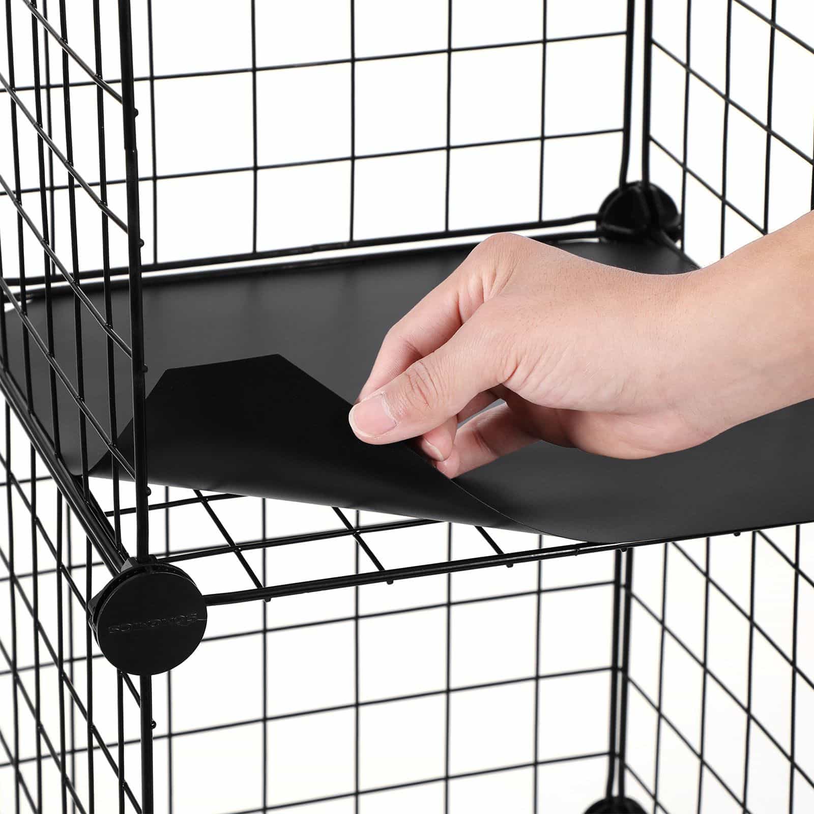 Steckregal 16 Gitterwürfel Schwarz-LPI44H Steckregal 16 Gitterwürfel Schwarz-LPI44H