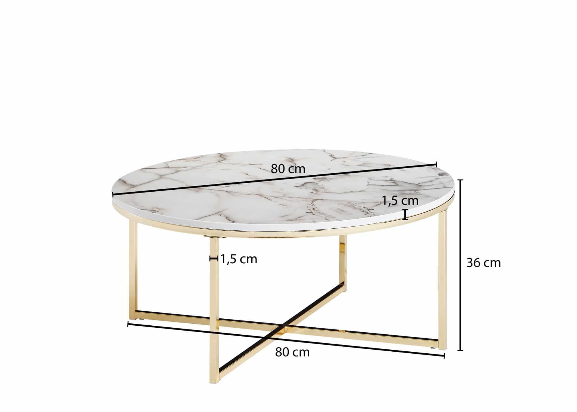 57301-WOHNLING-Couchtisch-80-cm-Marmoroptik-Weiss-Wohnzimmertisch-mit-Metallgestell-Sofatisch-Rund-Messing-Tisch-Wohnzimmer-Beistelltisch-sofati-wohntisch-metall-tisch-design-_7 Couchtisch 80×36×80 cm – Weiß-Marmoroptik & Metallgestell
