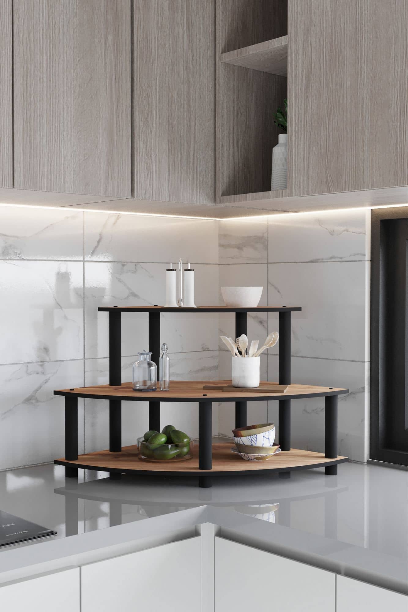 Countertop - Walnuss - Küchenregal