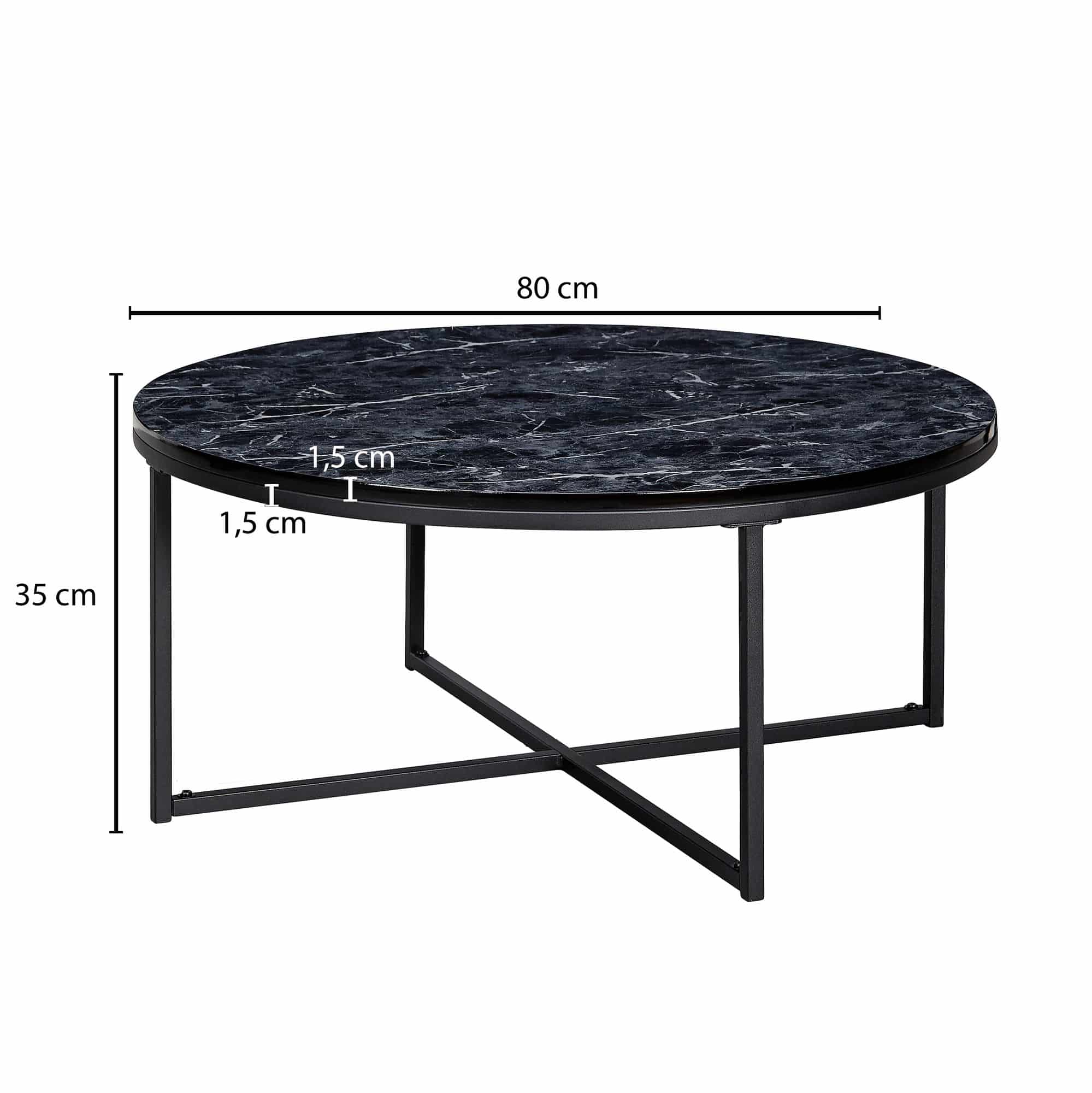 57300-WOHNLING-Couchtisch-80-cm-Marmoroptik-Schwarz-Wohnzimmertisch-mit-Metallgestell-Sofatisch-Rund-Beistelltisch-Tisch-Wohnzimmer-sofati-wohntisch-metall-tisch-design-er-run_1 Couchtisch 80x36x80 cm mit Marmor Optik Schwarz