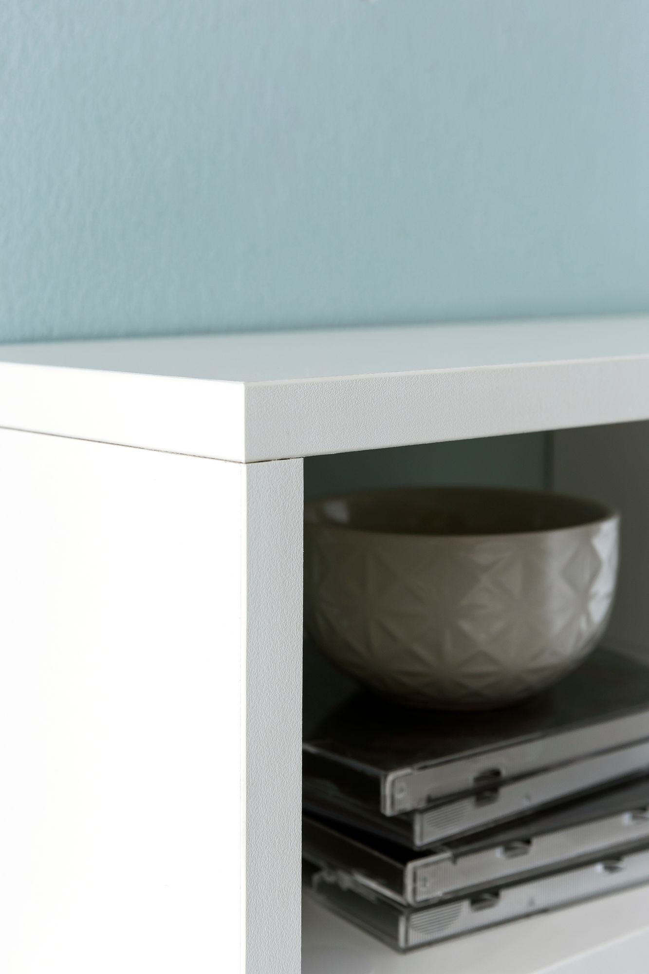 48469-WOHNLING-Wandregal-AURA-75x51x16-cm-Weiss-W_5 Wandregal WL5.810 Weiß 75x51x16 cm Holz Hängeregal Modern