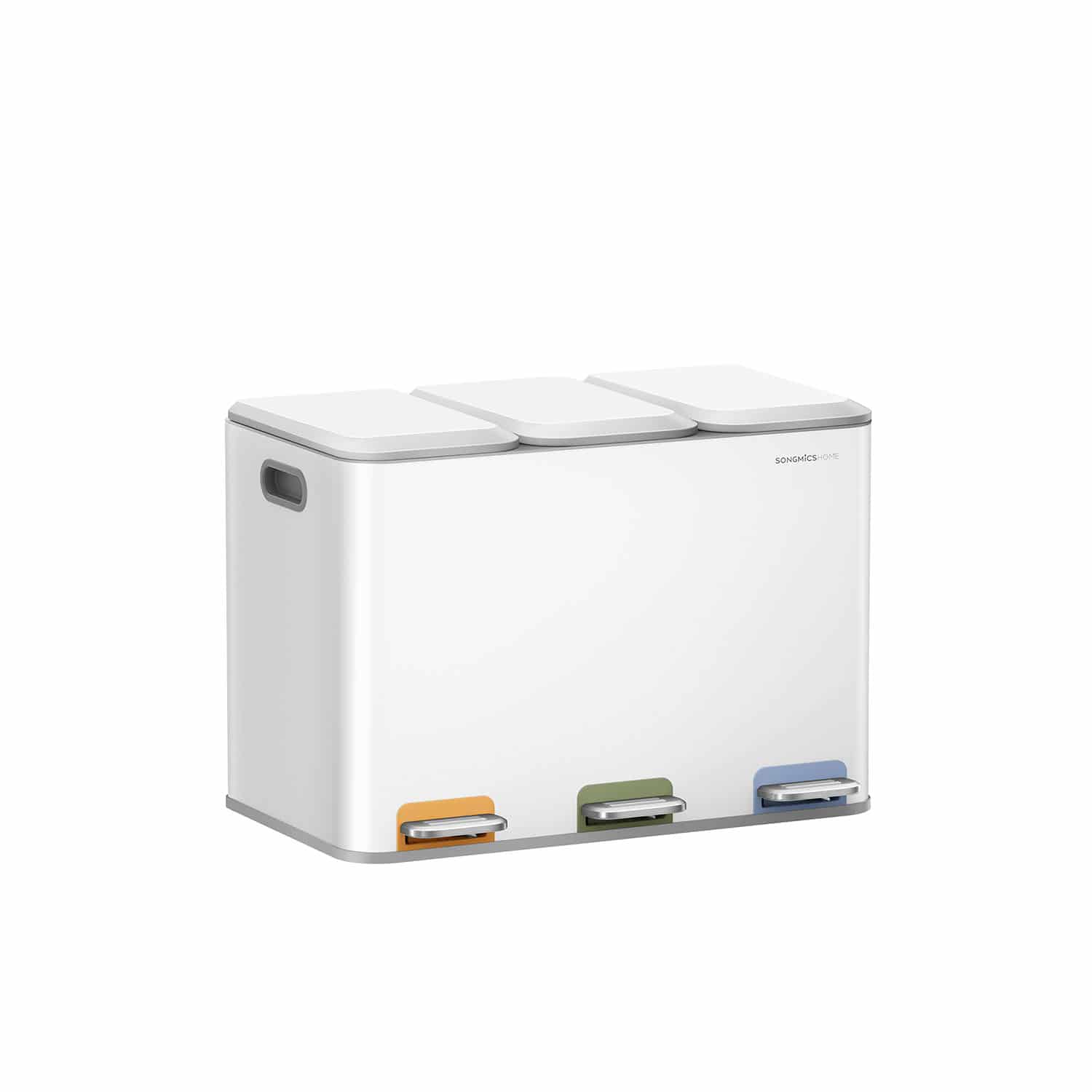 Mülleimer Küche 3 x 15 L Fächer wolkenweiß Mülleimer Küche 3 x 15 L Fächer wolkenweiß