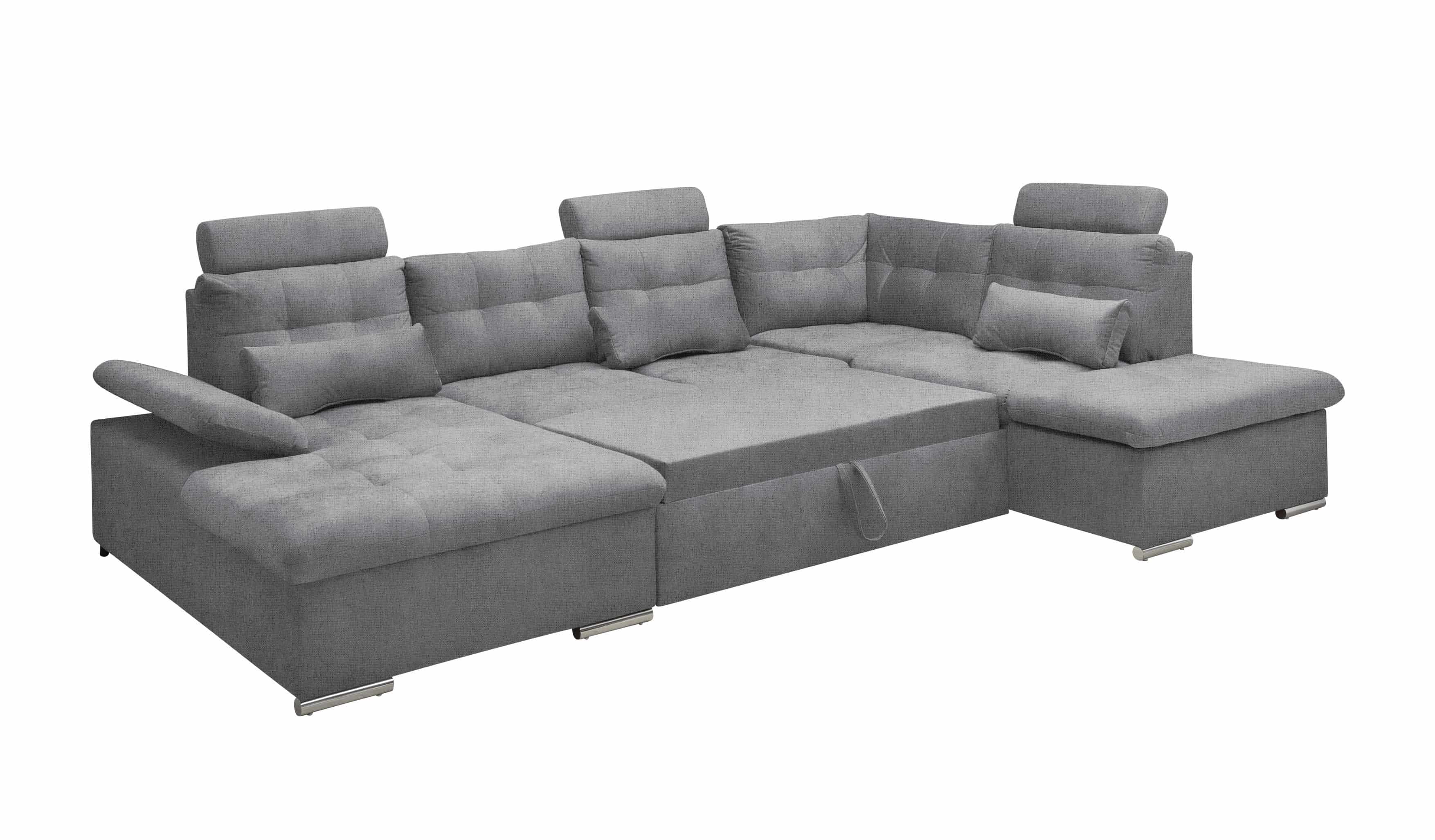 Sofa U-Form mit Schlaffunktion und Bettkasten - Anthrazit - Medan XXL Sofa U-Form mit Schlaffunktion und Bettkasten - Anthrazit - Medan XXL