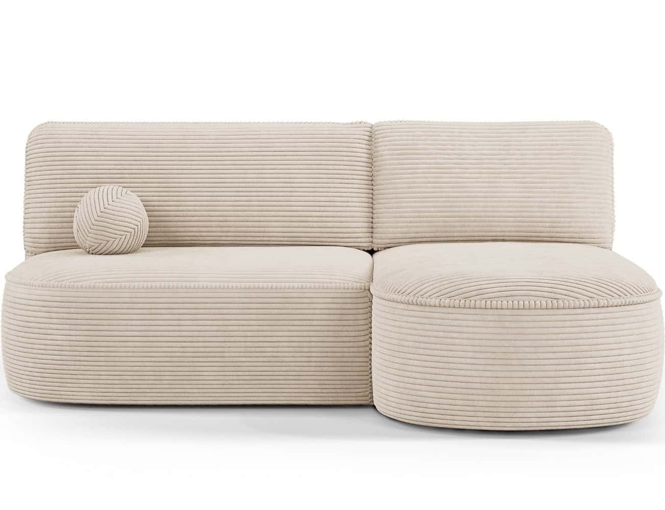 Ecksofa Livosa Cord Jarell mit Schlaffunktion | Eltap | Jarell