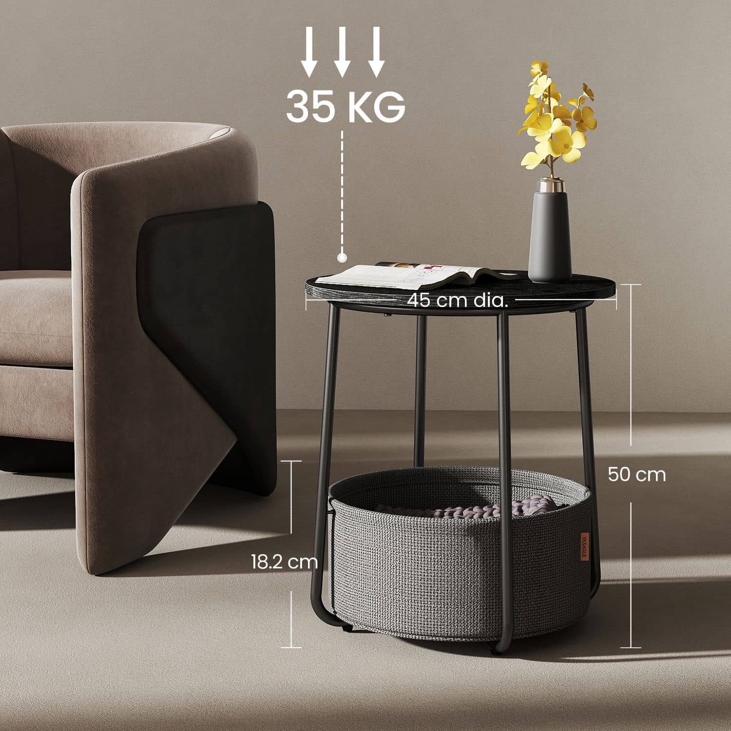 Beistelltisch rund, kleiner Tisch, Couchtisch klein Beistelltisch rund, kleiner Tisch, Couchtisch klein