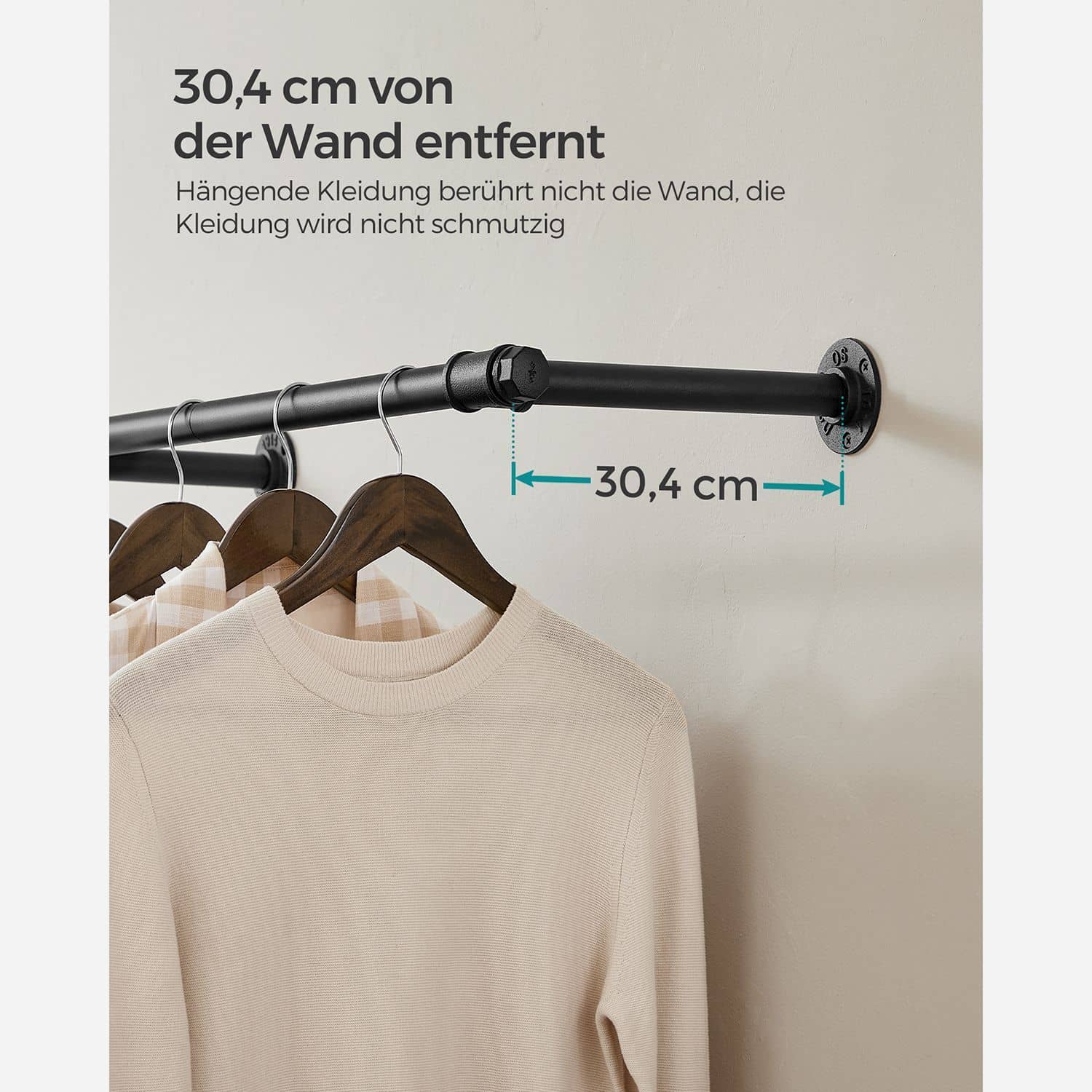 Kleiderstange für die Wand Kleiderstange für die Wand
