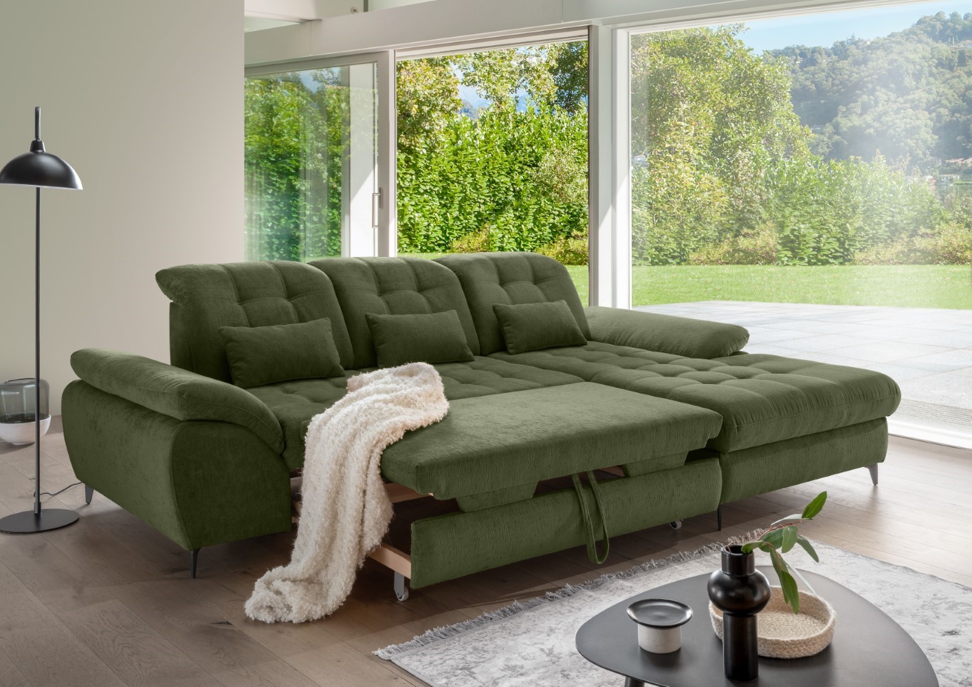 Sofa Delphino Benformato Nero Grün Sofa Delphino Benformato Nero Grün