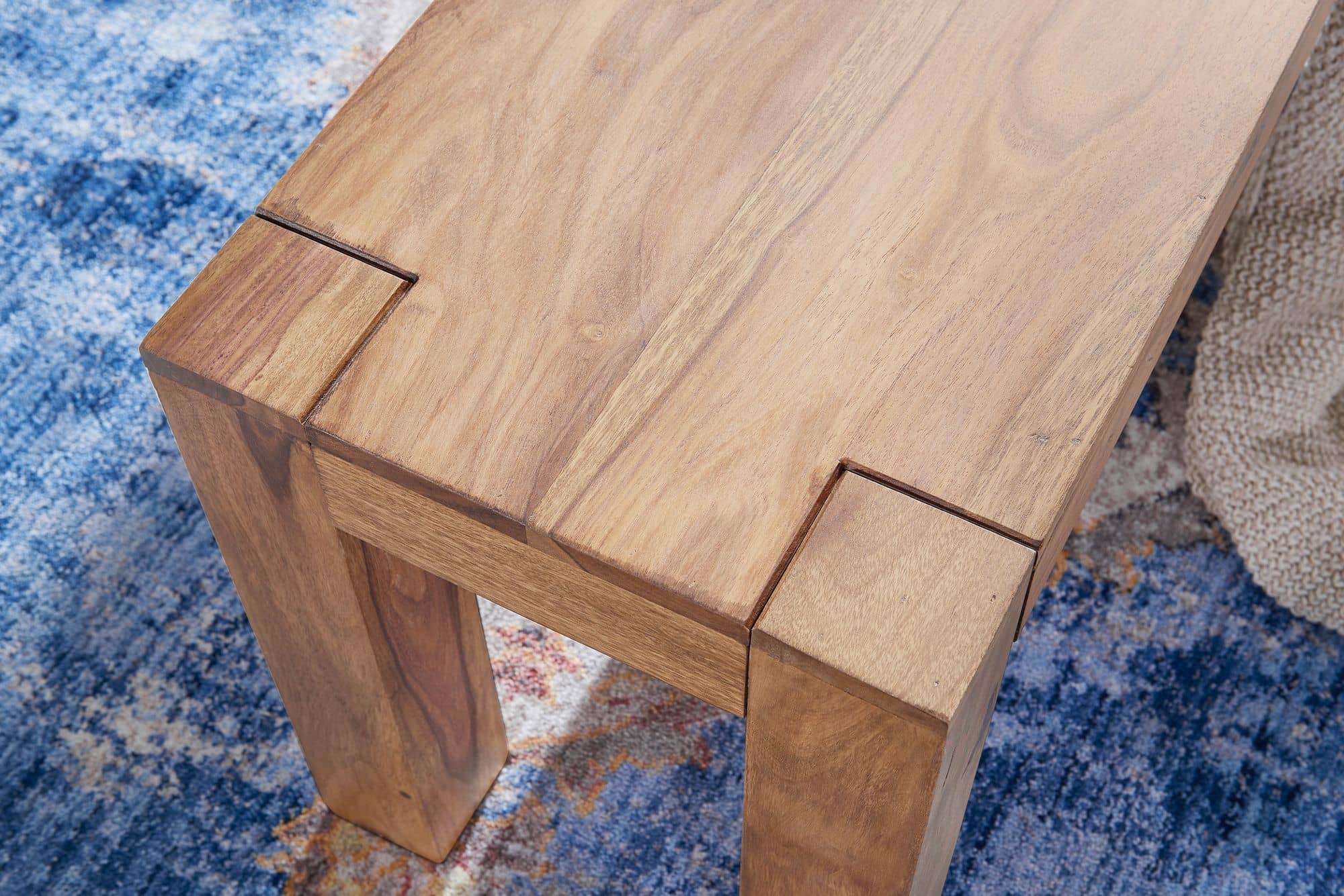 Esszimmer Sitzbank MUMBAI Massiv-Holz Akazie 160 x 45 x 35 cm Holz-Bank Natur-Produkt Küchenbank im Landhaus-Stil Esszimmer Sitzbank MUMBAI Massiv-Holz Akazie 160 x 45 x 35 cm Holz-Bank Natur-Produkt Küchenbank im Landhaus-Stil