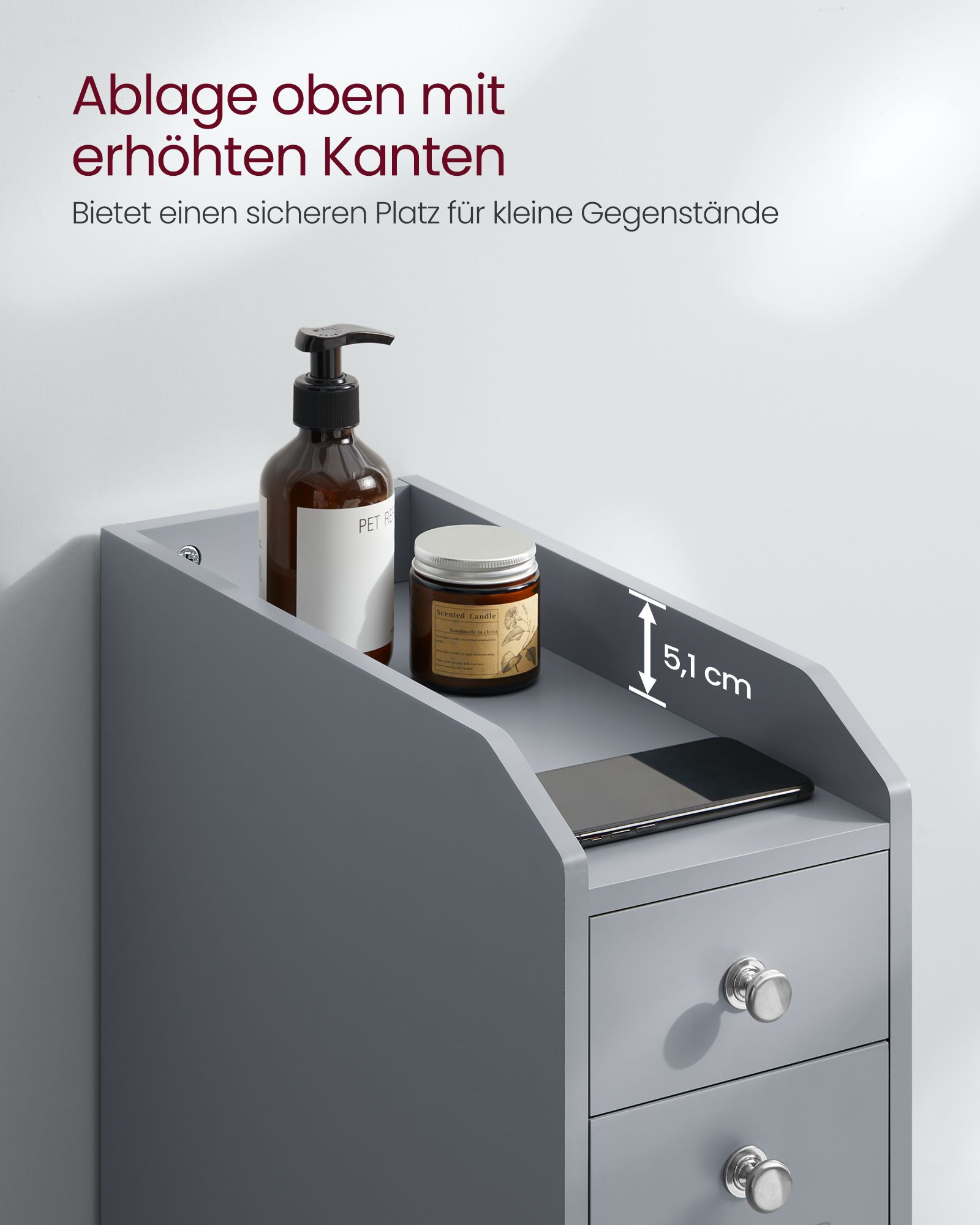 Badezimmerschrank mit Schubladen für Toilettenpapier schmal Badezimmerschrank mit Schubladen für Toilettenpapier schmal